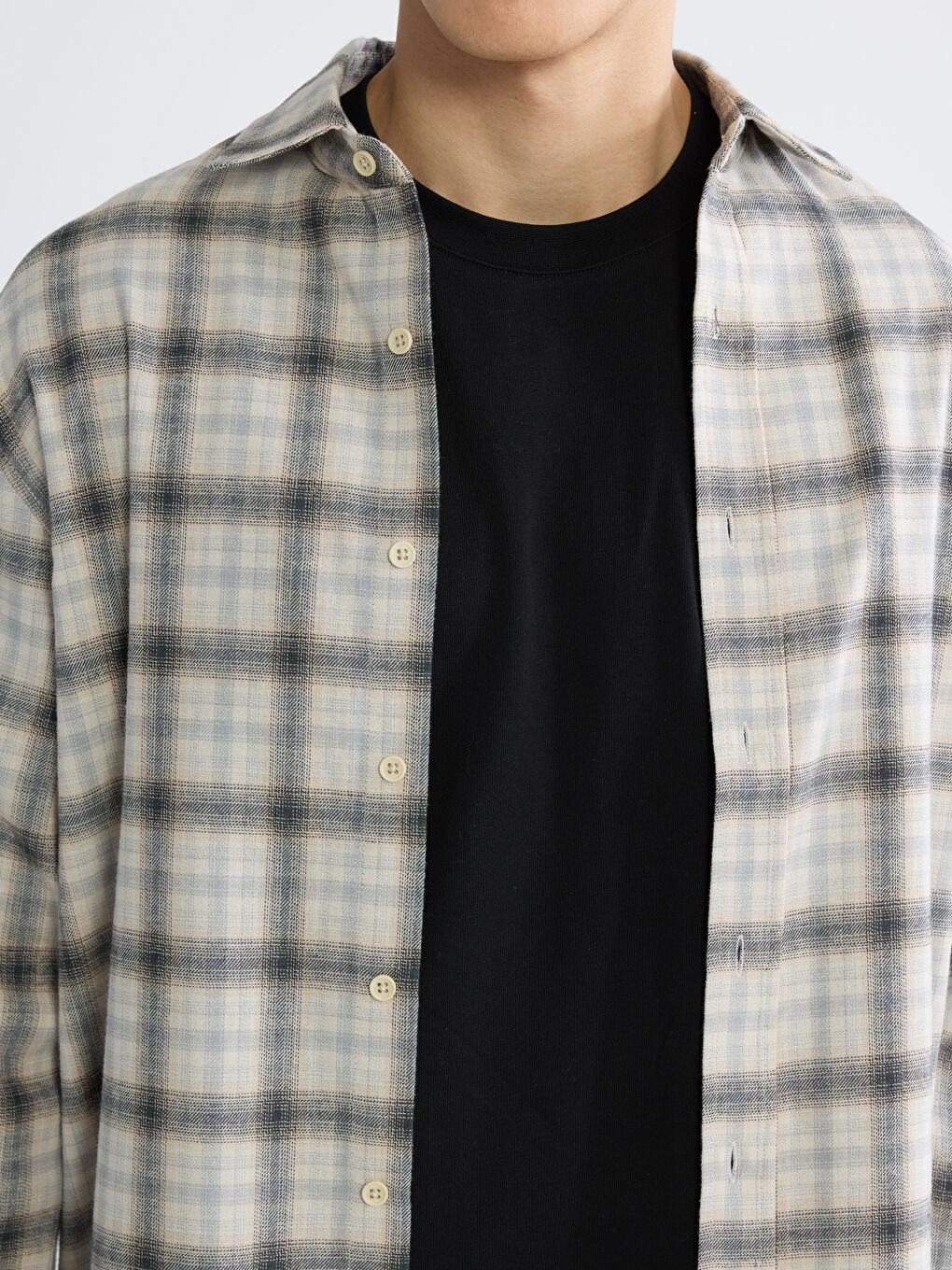 Regular Fit Plaid Men's Lumberjack Shirt-2