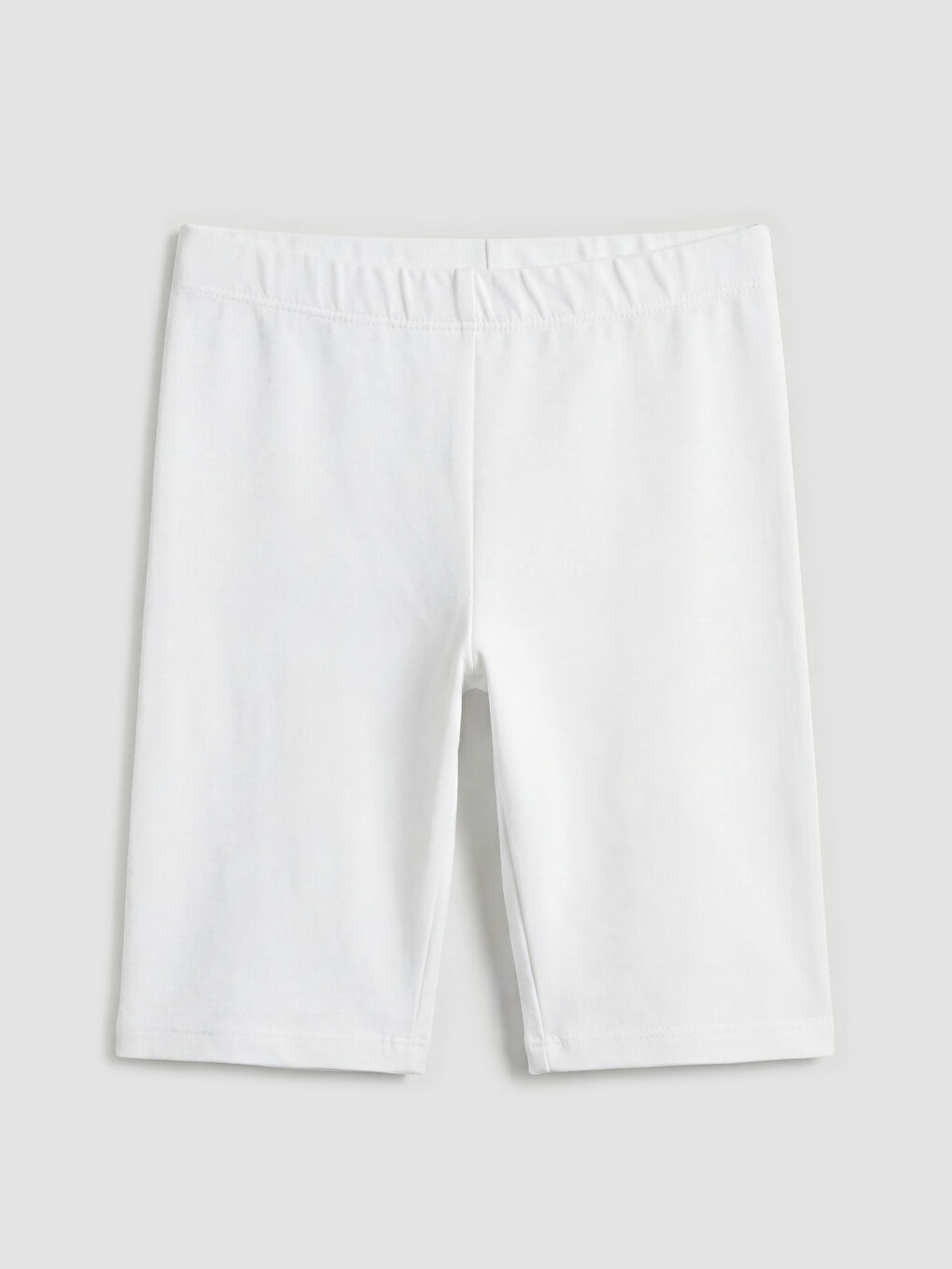 Beyaz Basic Kız Çocuk Kısa Tayt