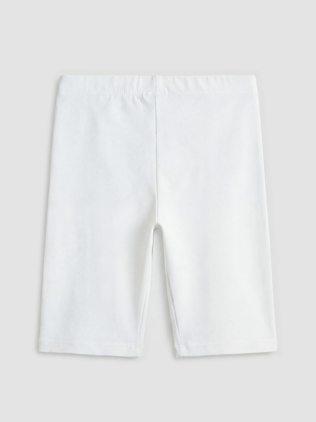 Beyaz Basic Kız Çocuk Kısa Tayt-1