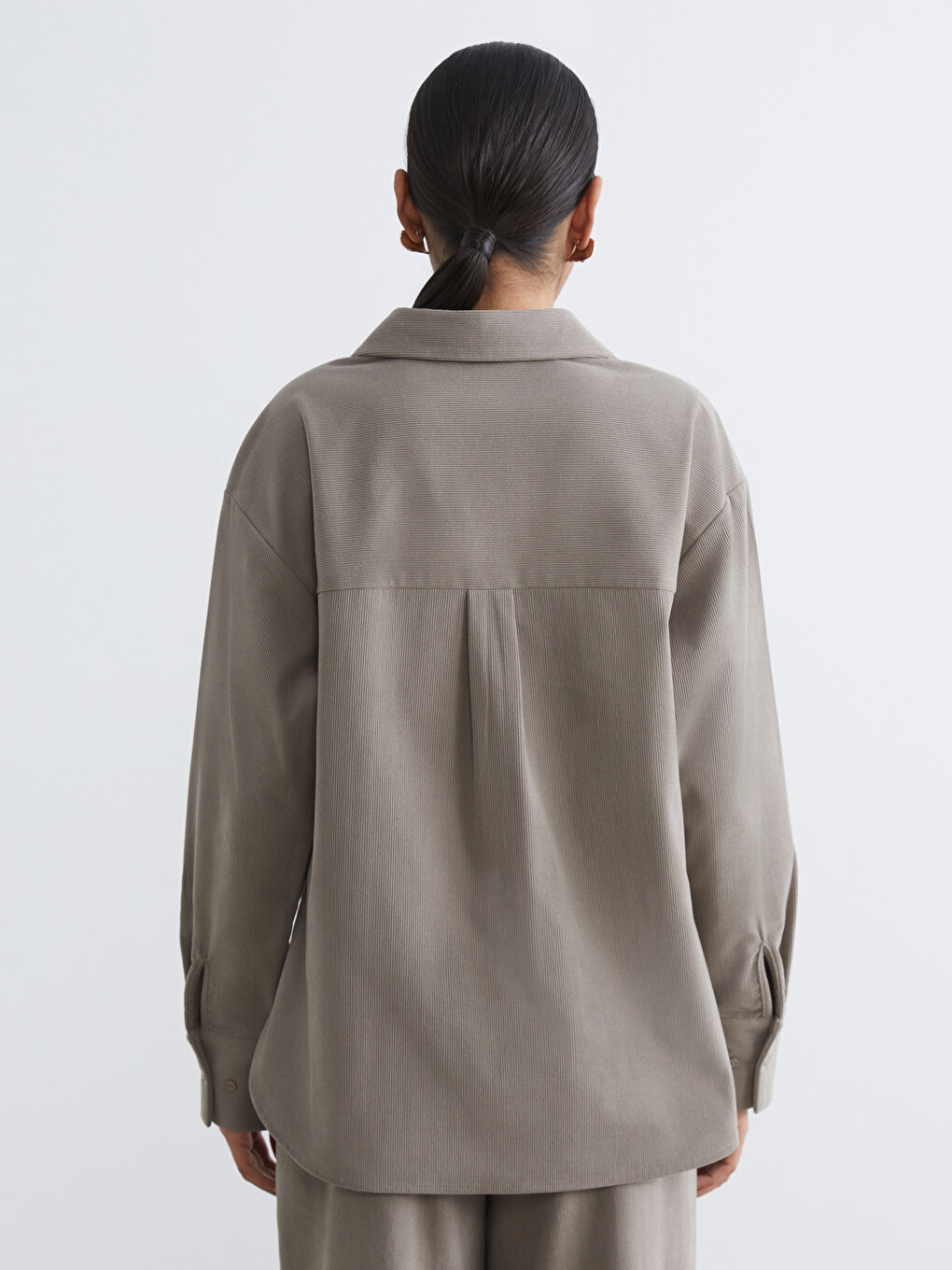 әйелдерге арналған кең текстуралы жейде-3