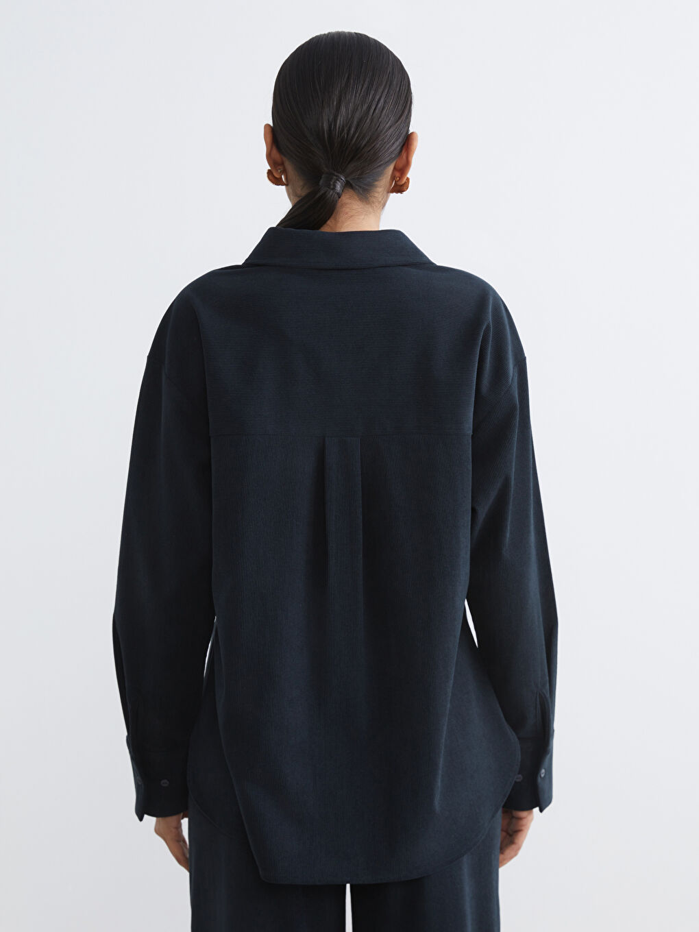 Loose Fit Textured Women's Shirt-3