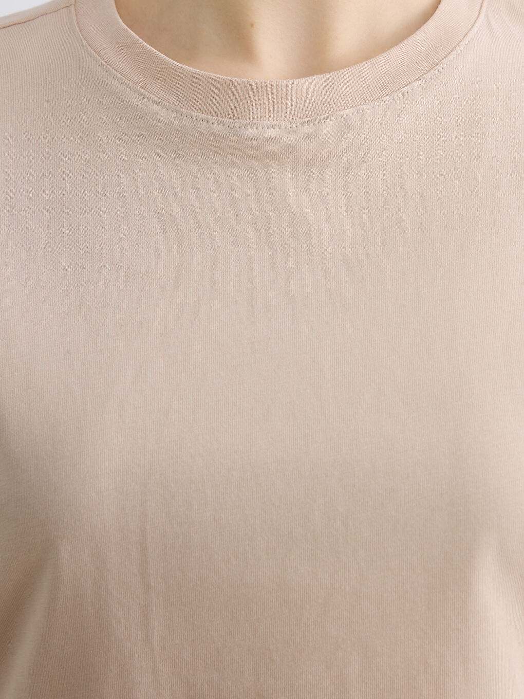 Woman BEIGE T-Shirt-2