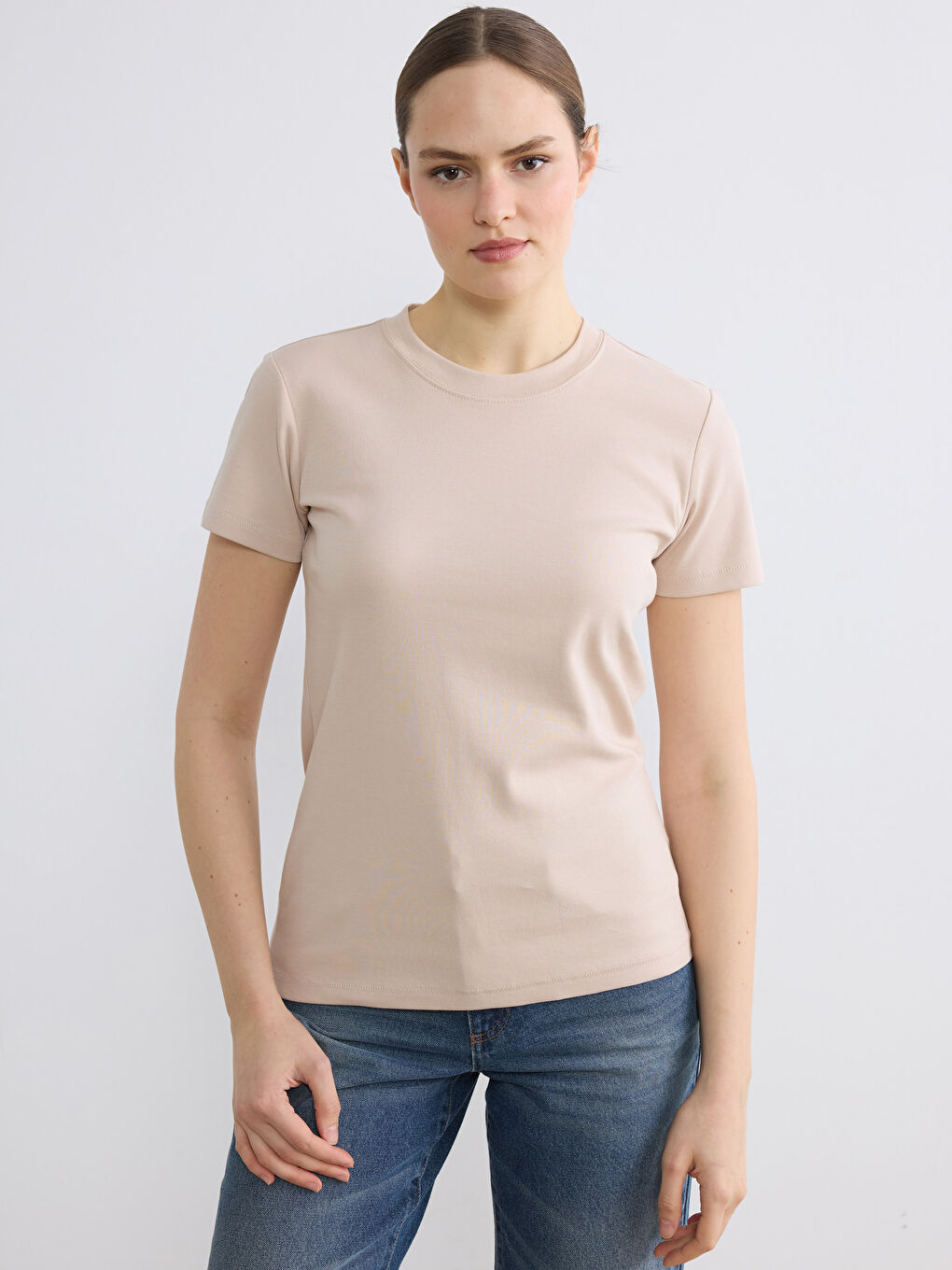 Woman BEIGE T-Shirt