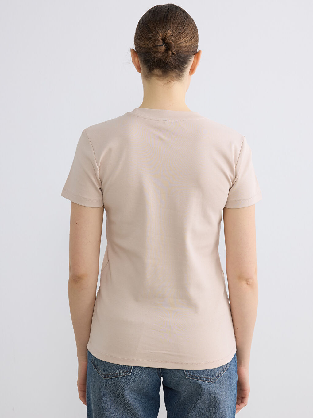 Woman BEIGE T-Shirt-3