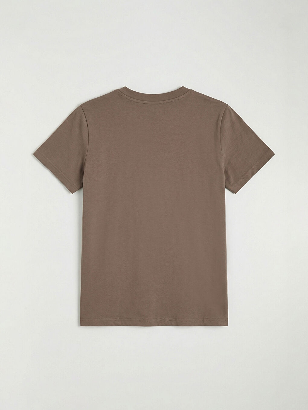 Женщины Коричневый Футболка-5