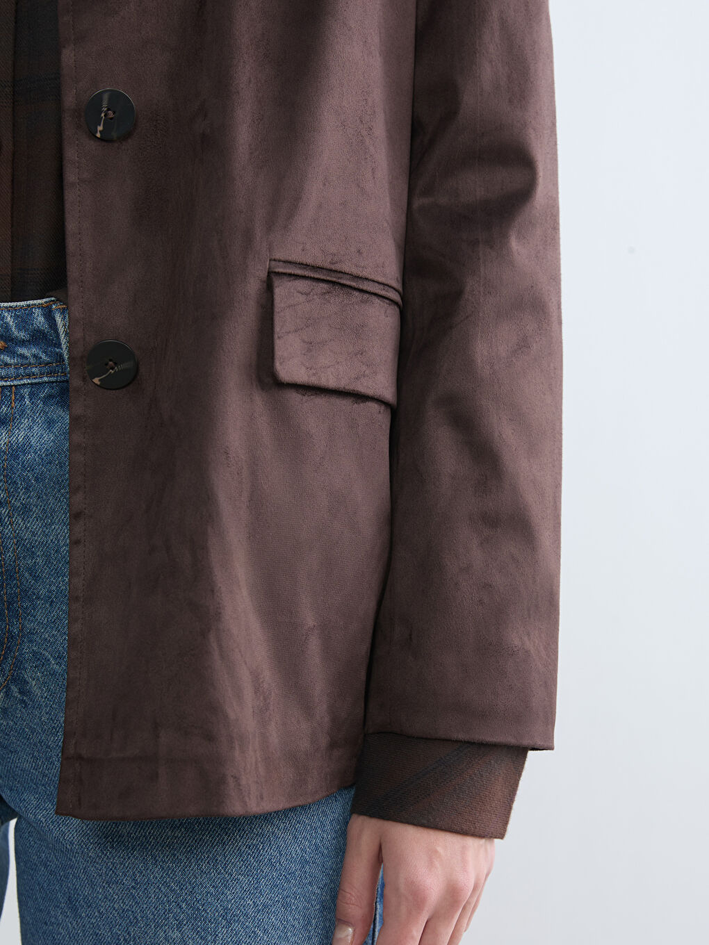 Women's Suede-Look Blazer-2