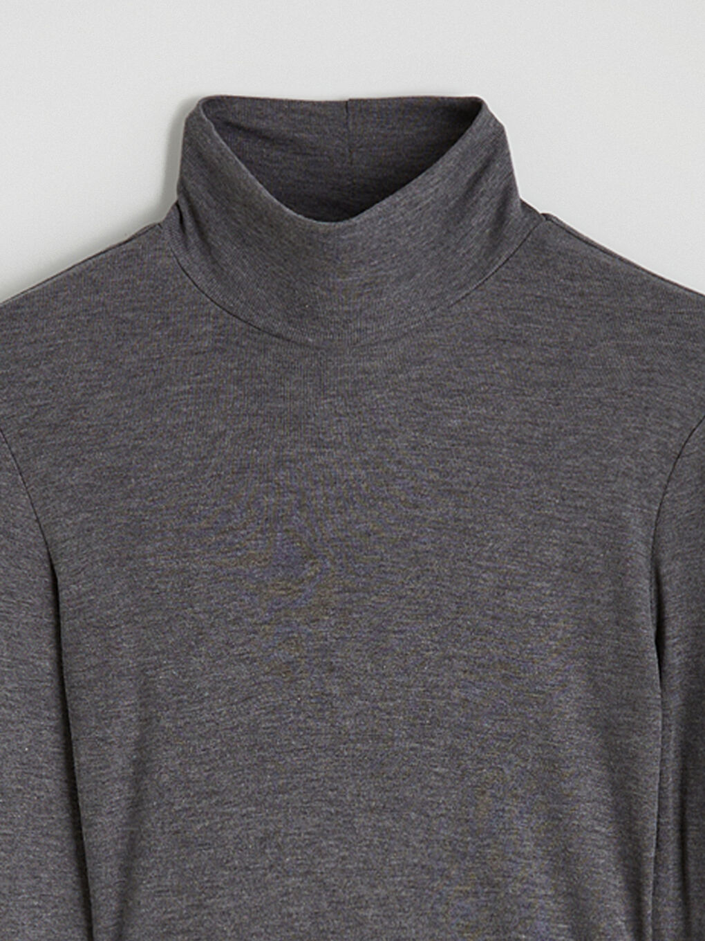 Antrasit Dik Yaka Fitilli Kadın Body-5