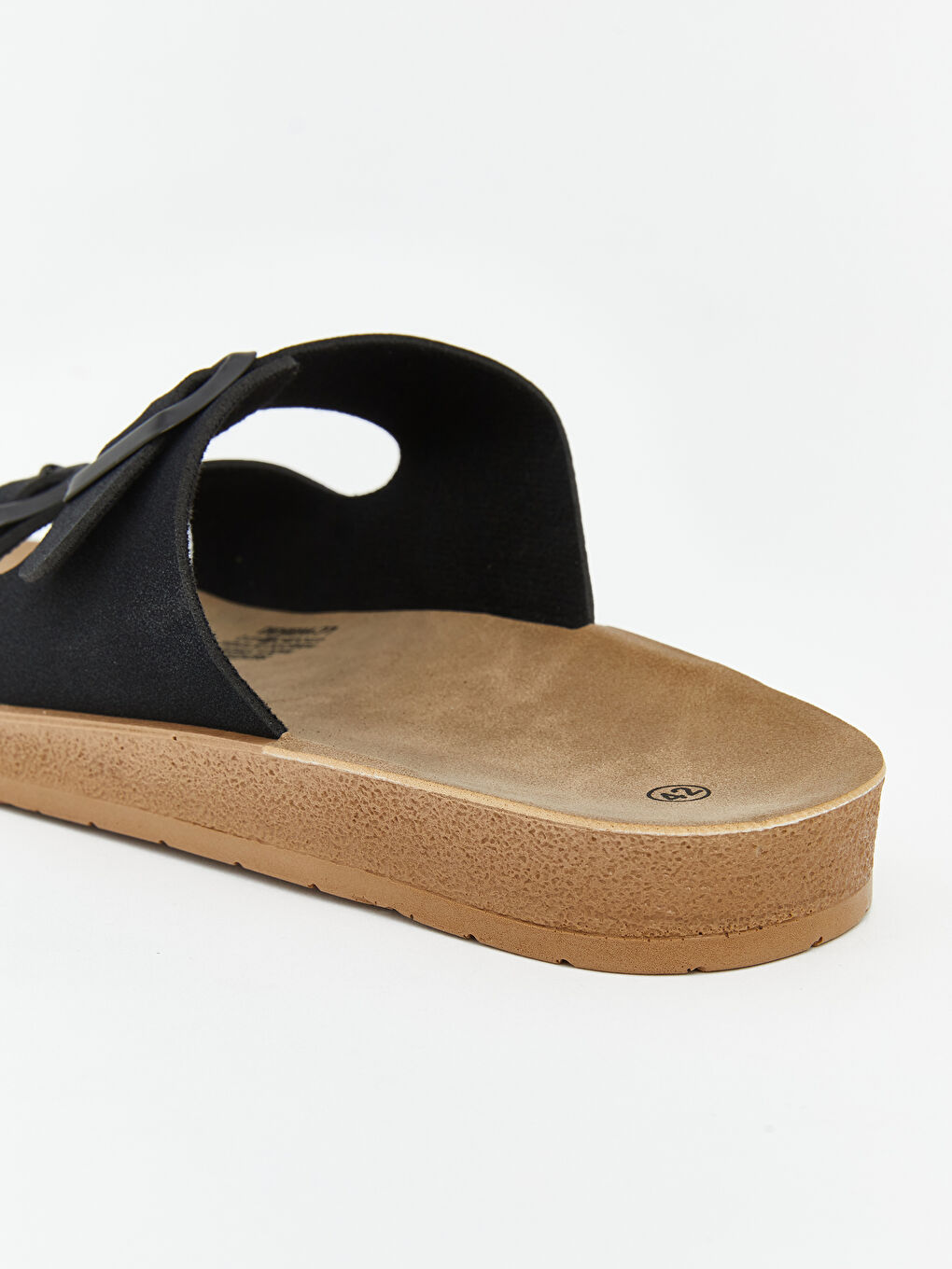 Siyah Çift Tokalı Erkek Terlik-4