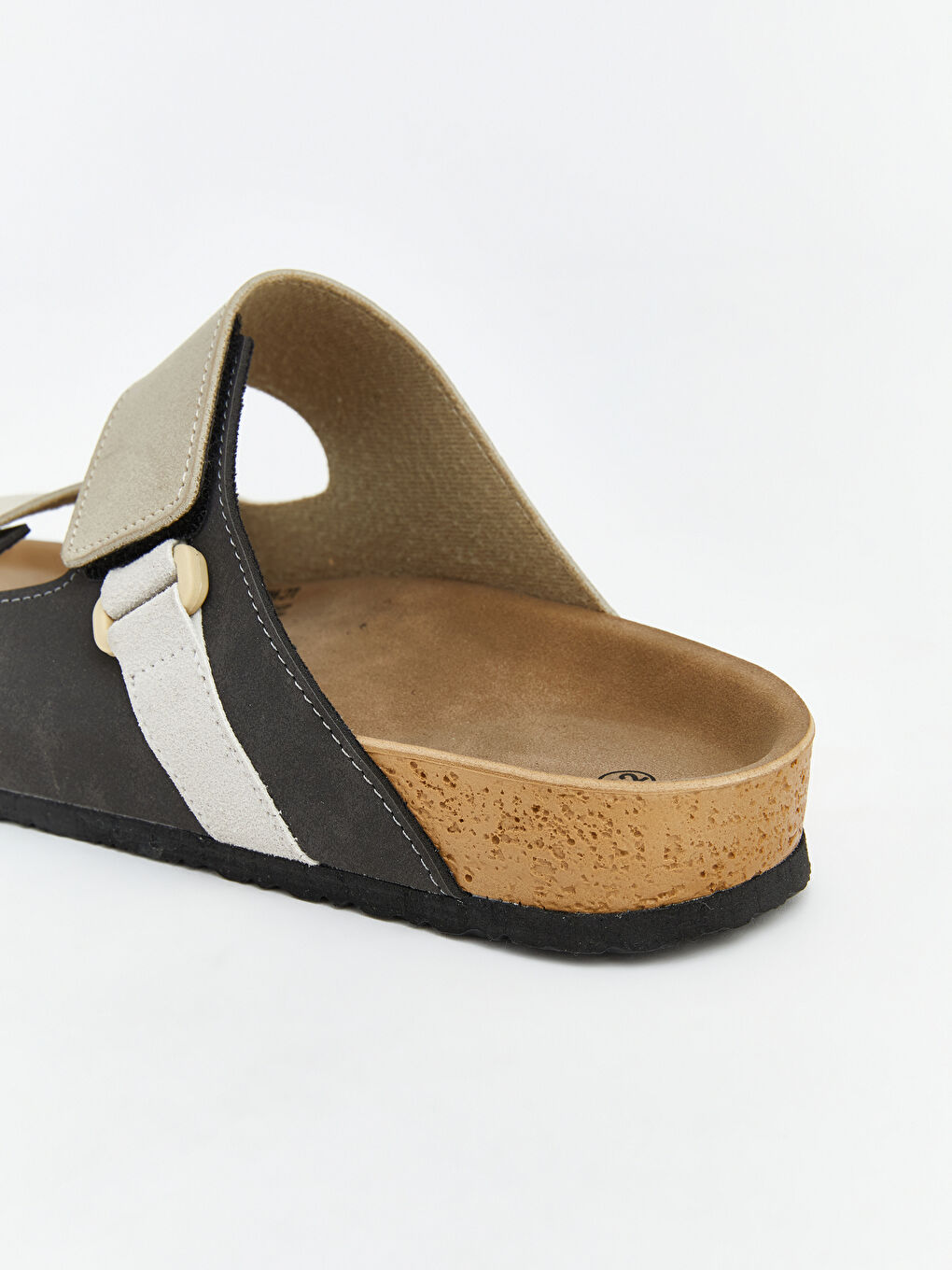 Antrasit Çift Bantlı Erkek Terlik-4