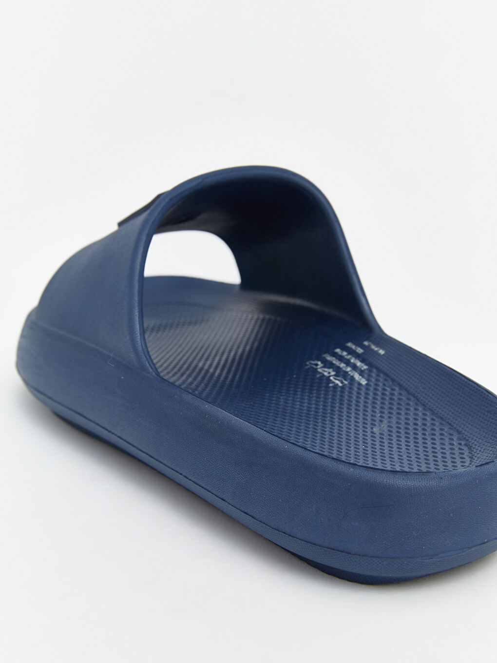 Lacivert Baskılı Erkek Terlik-4