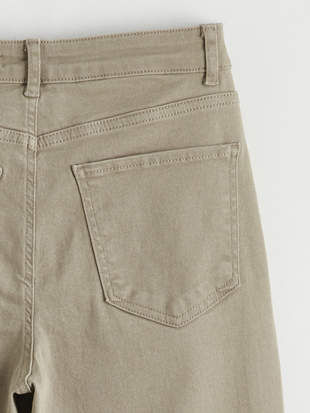 Yeşil Wideleg Kadın Jean Pantolon-5