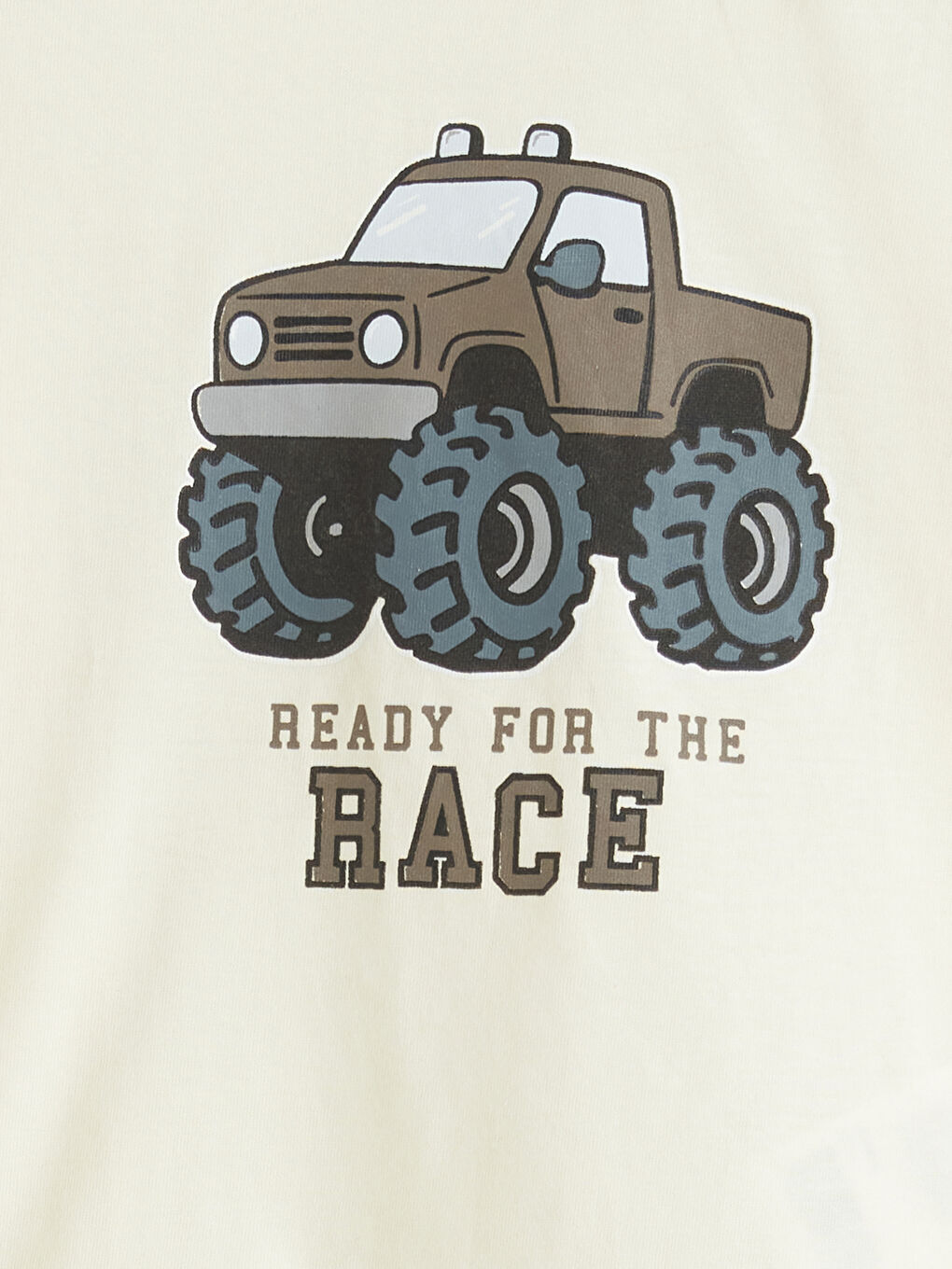 Bisiklet Yaka Baskılı Erkek Bebek Tişört-1