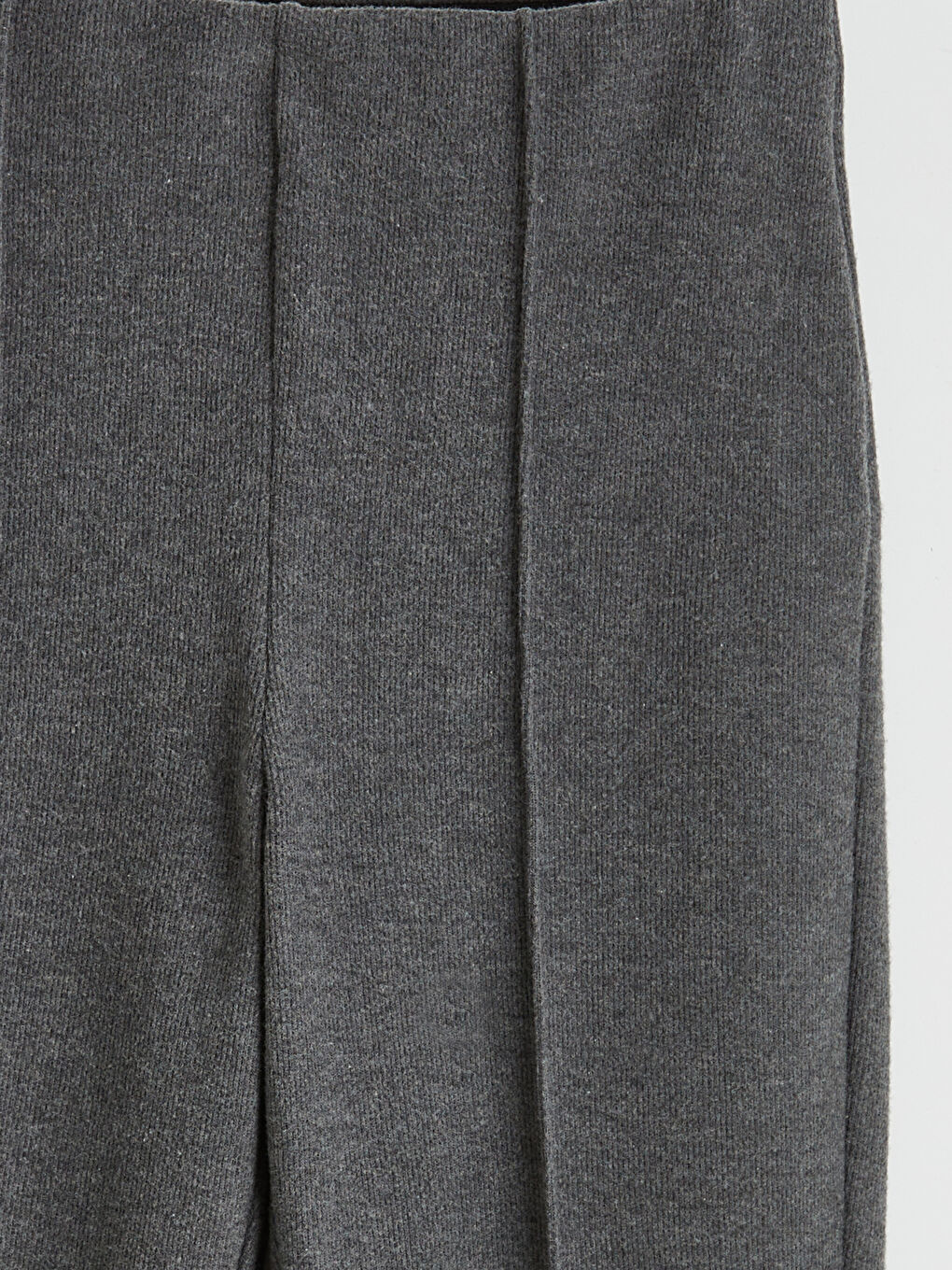 Antrasit Yüksek Bel İspanyol Paça Kadın Eşofman Altı-1