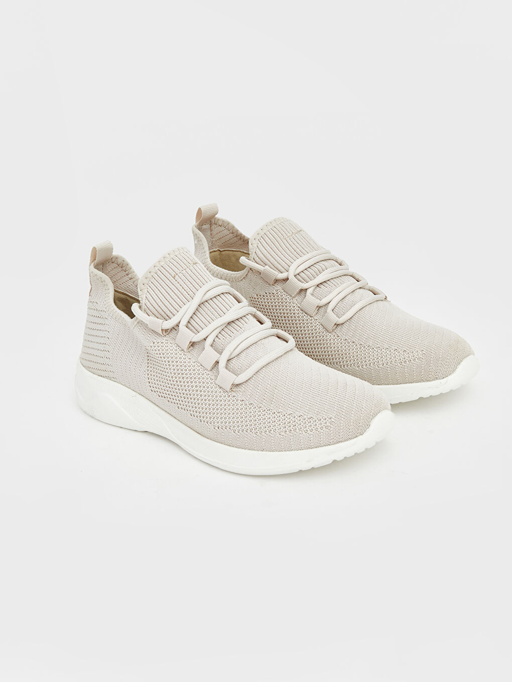 Bej File Detaylı Kadın Spor Ayakkabı