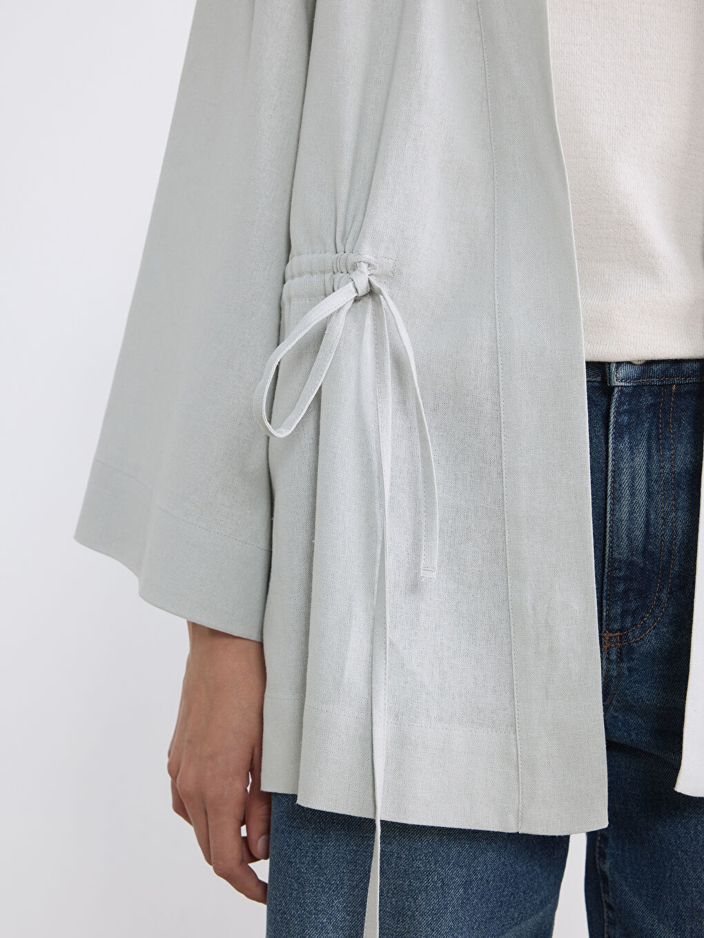 Kimono BEIGE Femme-2