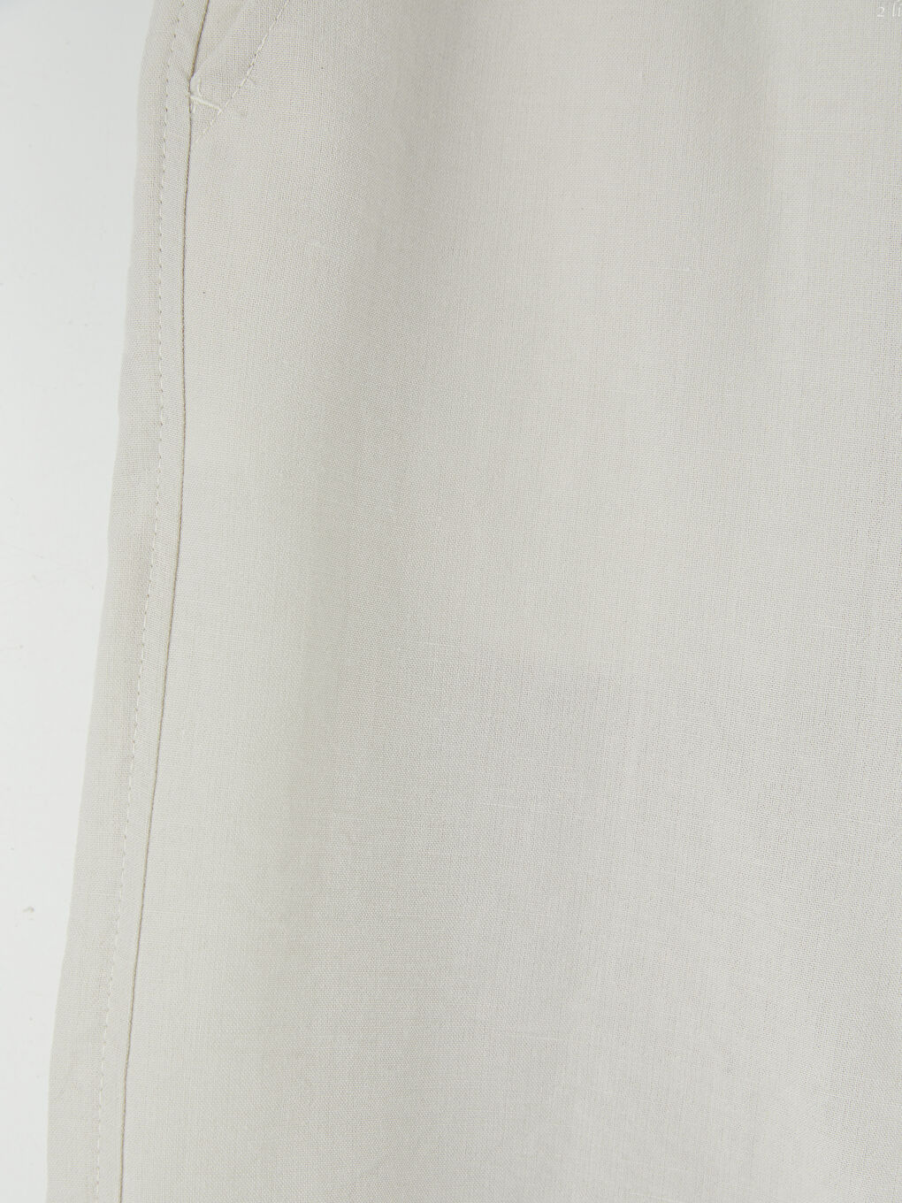 Regular Fit Linen Look Men's Shorts-6