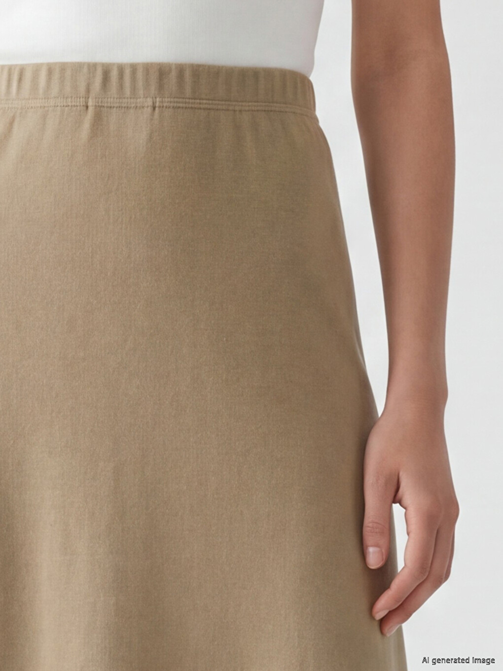 Woman Khaki Skirt-2
