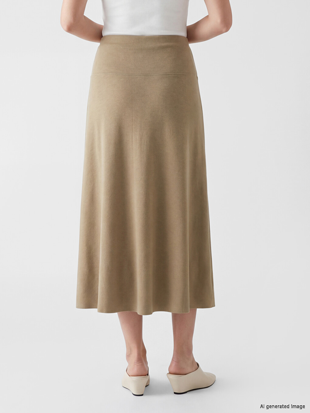 Woman Khaki Skirt-3