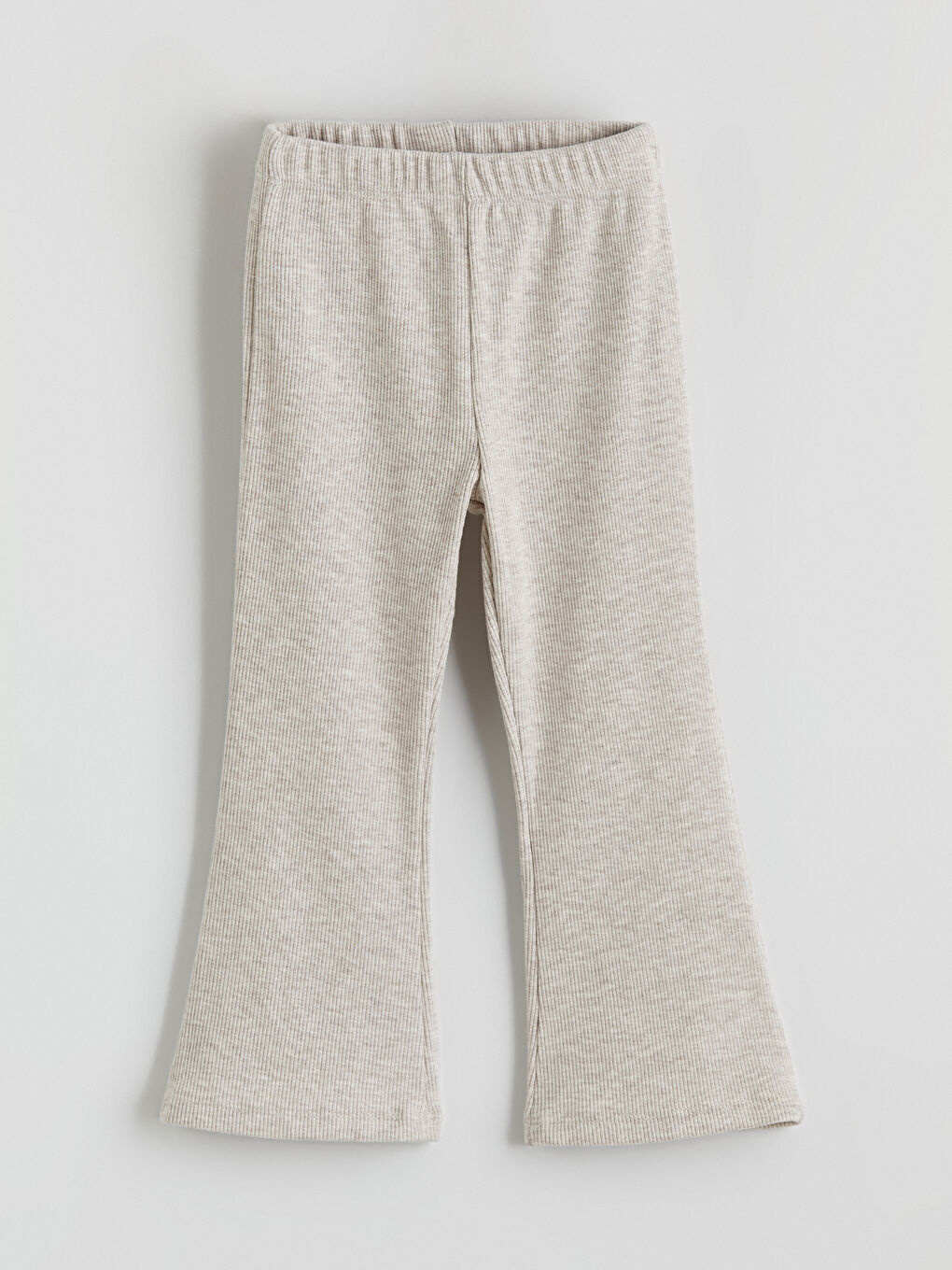 Bej Fırfır Detaylı Kız Çocuk Bluz ve Tayt-4