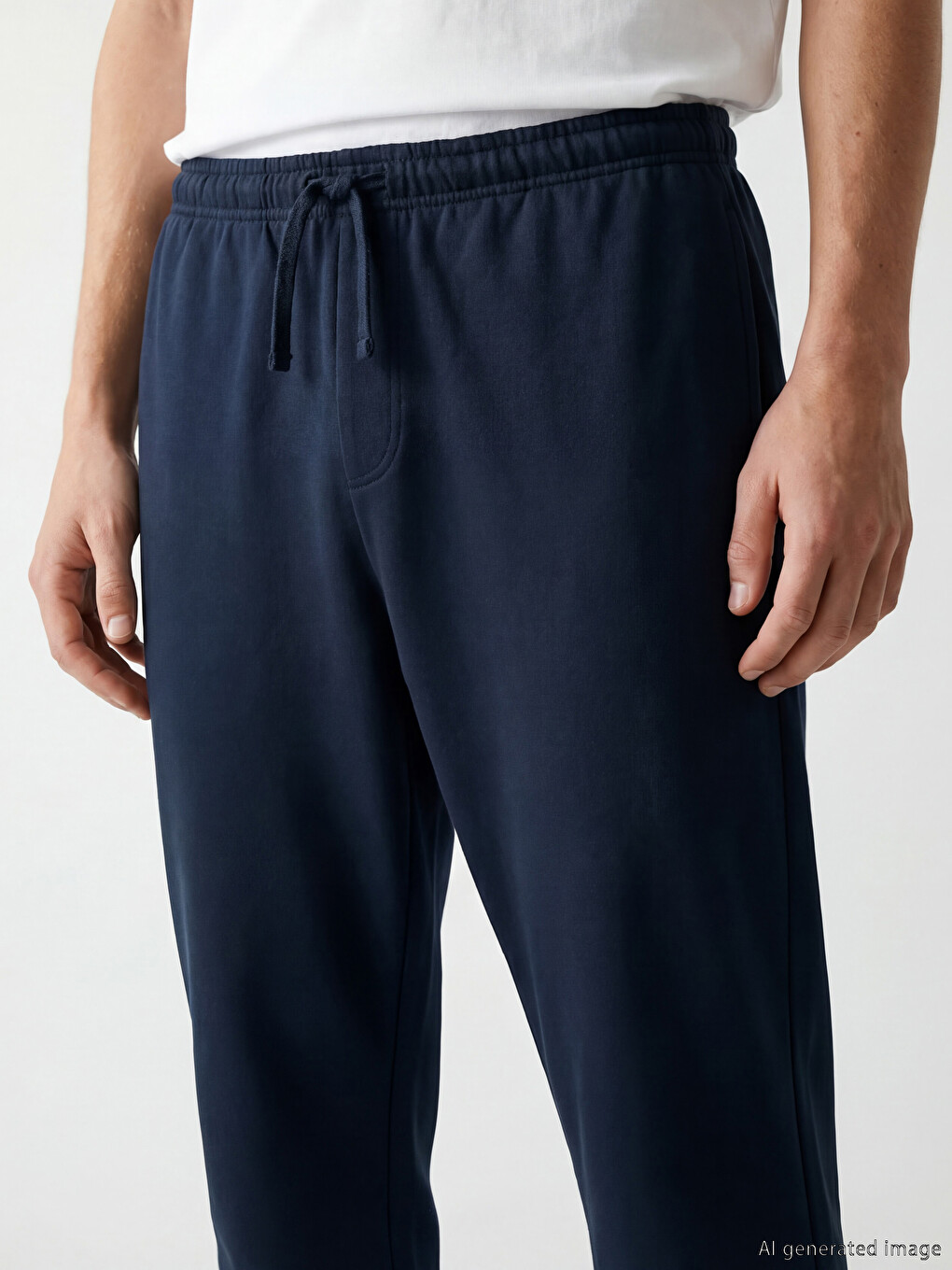 Lacivert Standart Kalıp Erkek Pijama Alt-2