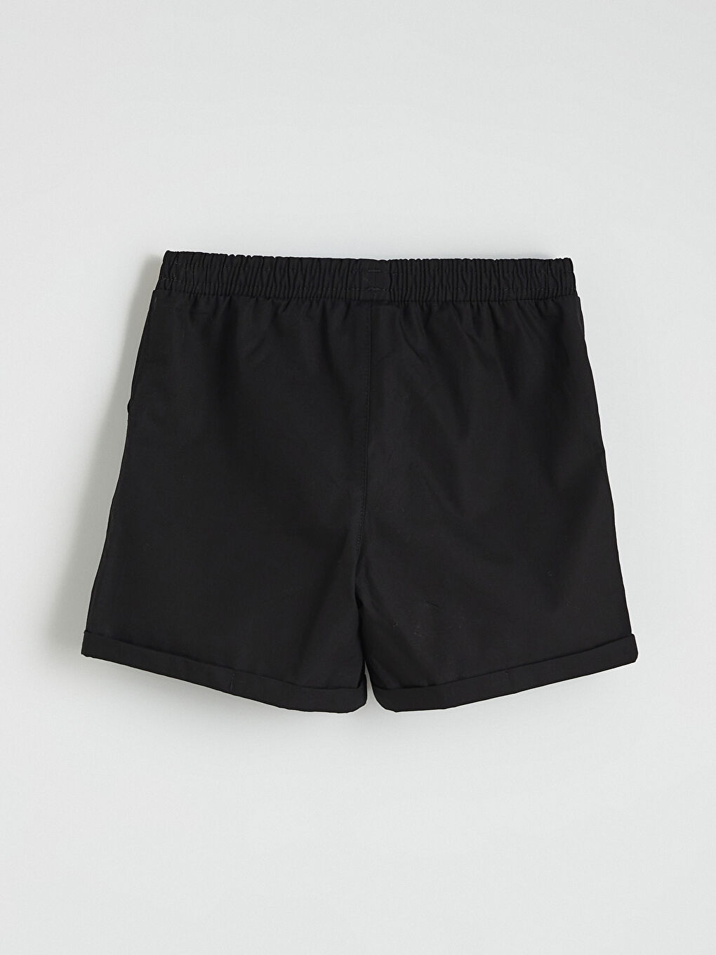 Siyah Beli Lastikli Kız Çocuk Şort-2