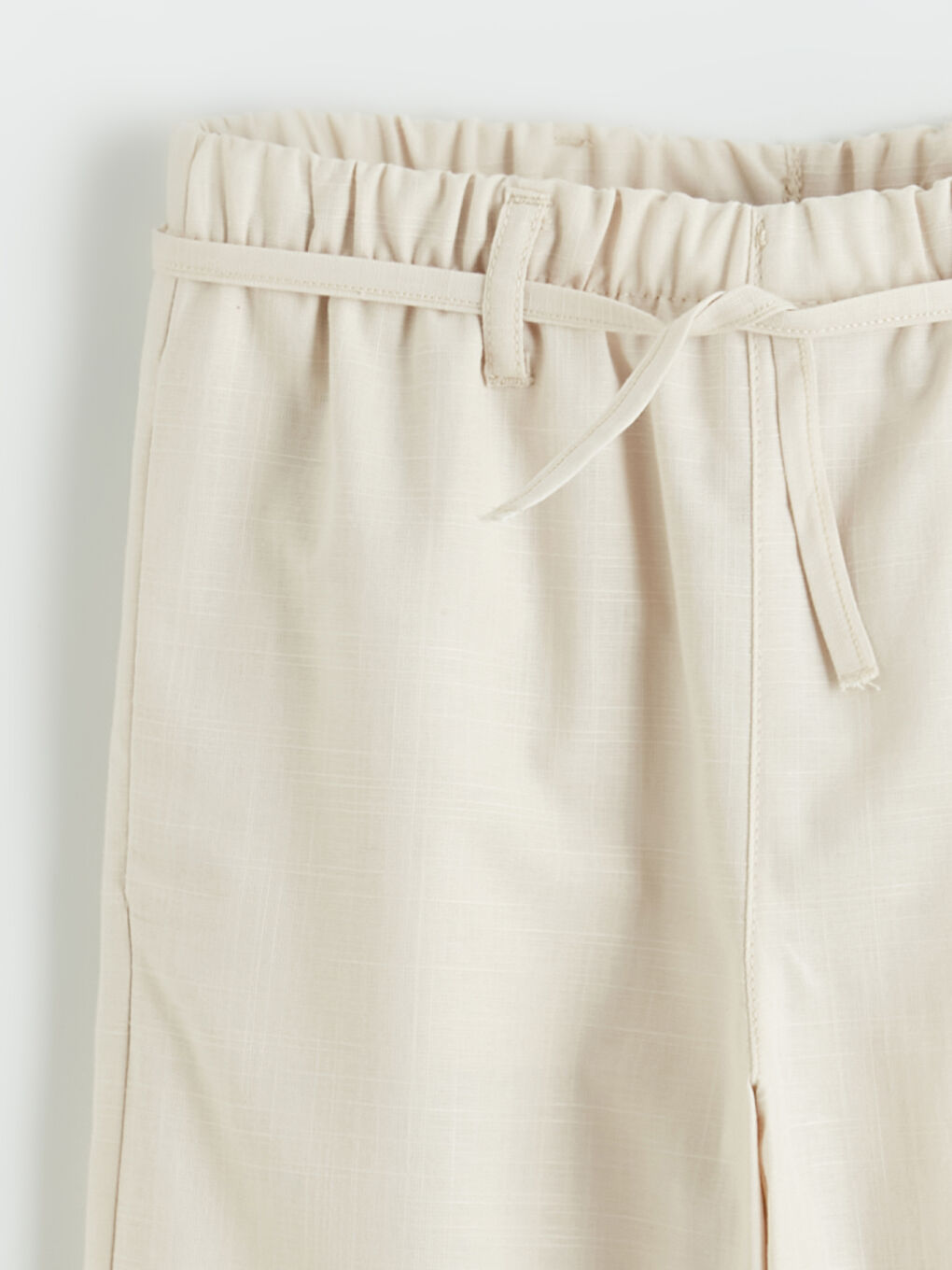 Bej Loose Fit Kız Çocuk Pantolon-1