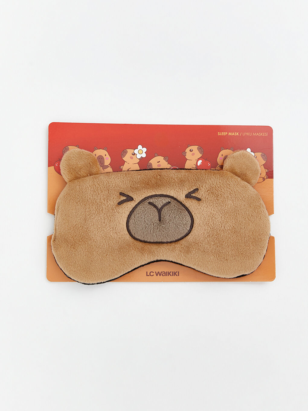 გოგონების ძილის ნიღაბი ცხოველების დიზაინით