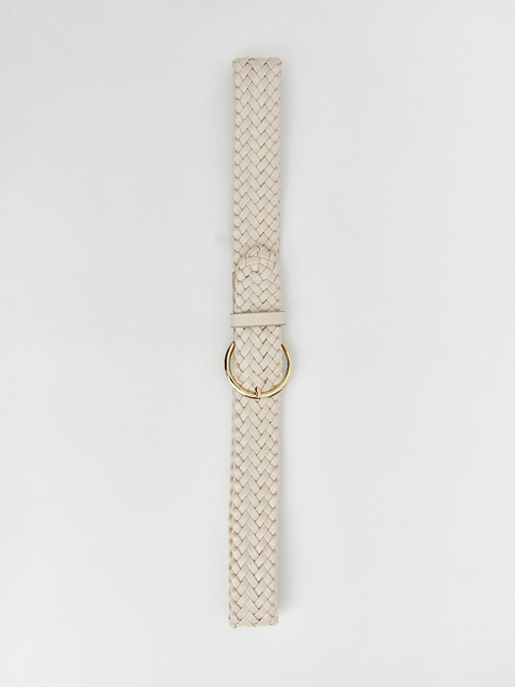 Bej Örgü Desenli Kadın Kemer-3