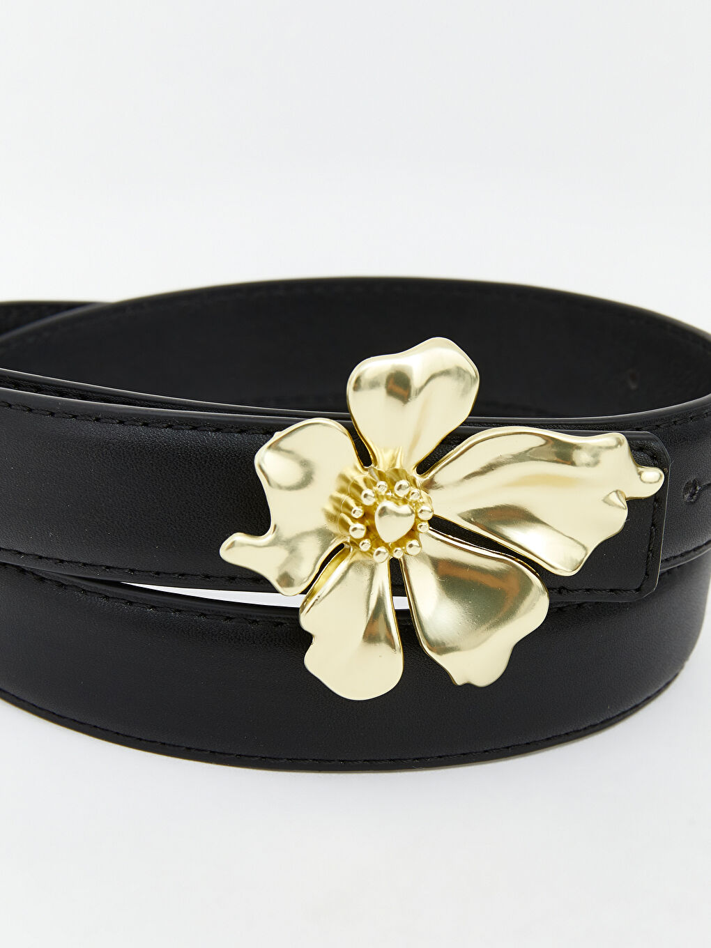 ხელოვნური ტყავის ქალის ქამარი-3