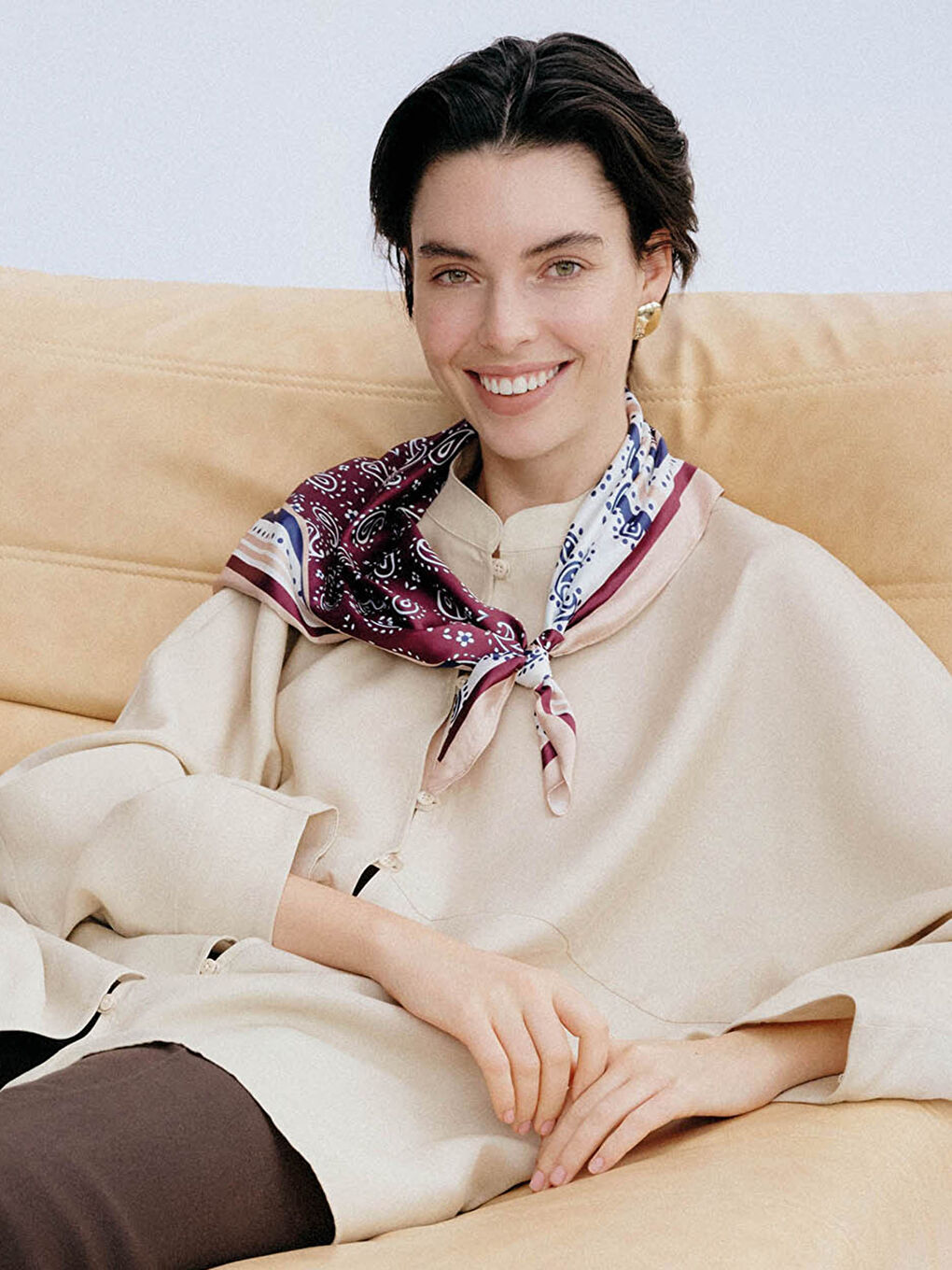 Woman ECRU Bandana-1