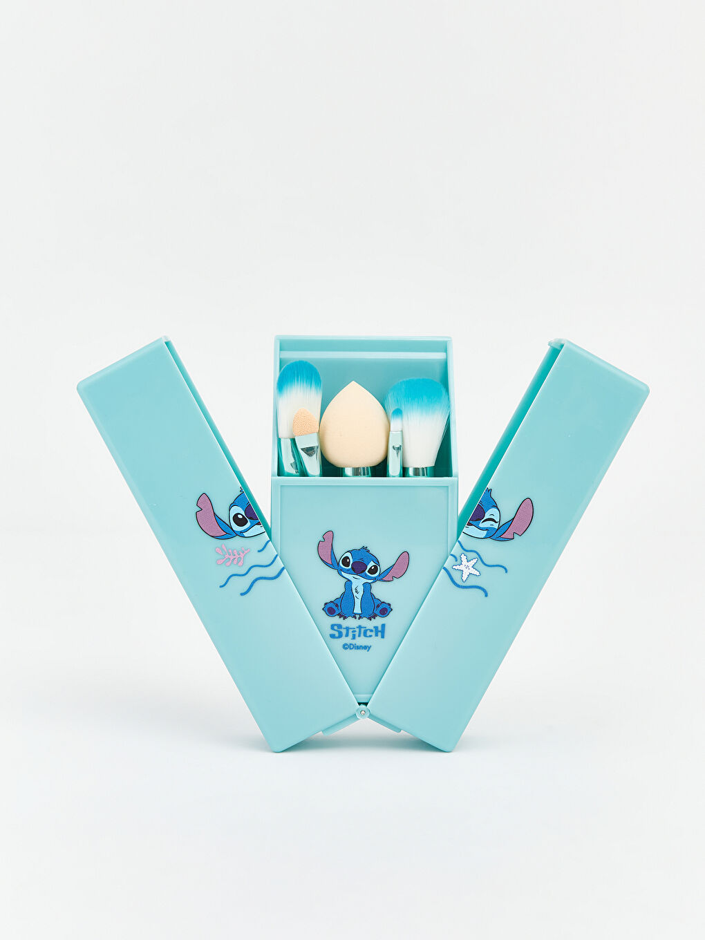 Lilo ve Stitch Baskılı Kız Çocuk Makyaj Fırçası-1