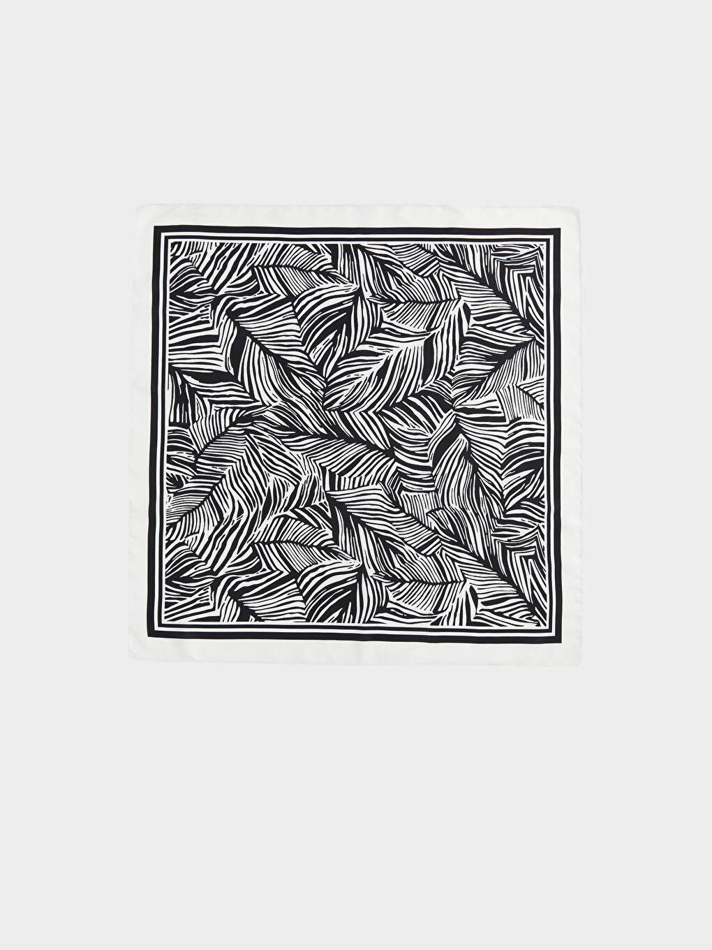 Ekru Desenli Kadın Fular-1