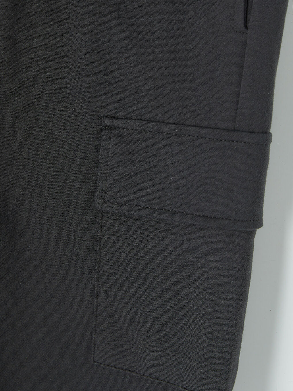 Antrasit Standart Kalıp Erkek Kargo Şort-3
