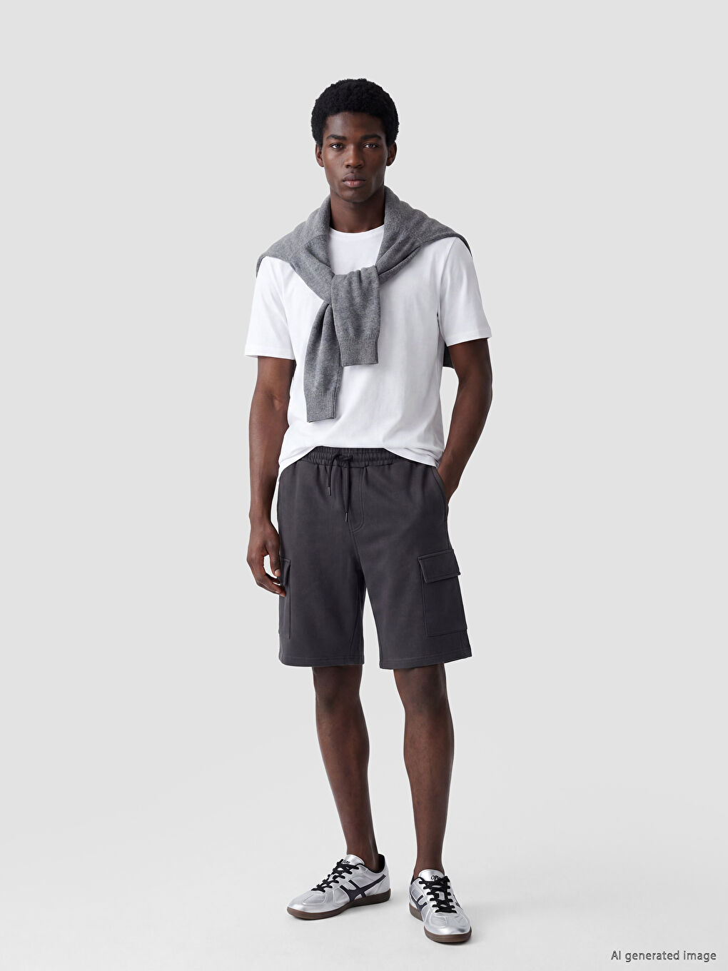 Standard Fit Men's Cargo Shorts-1