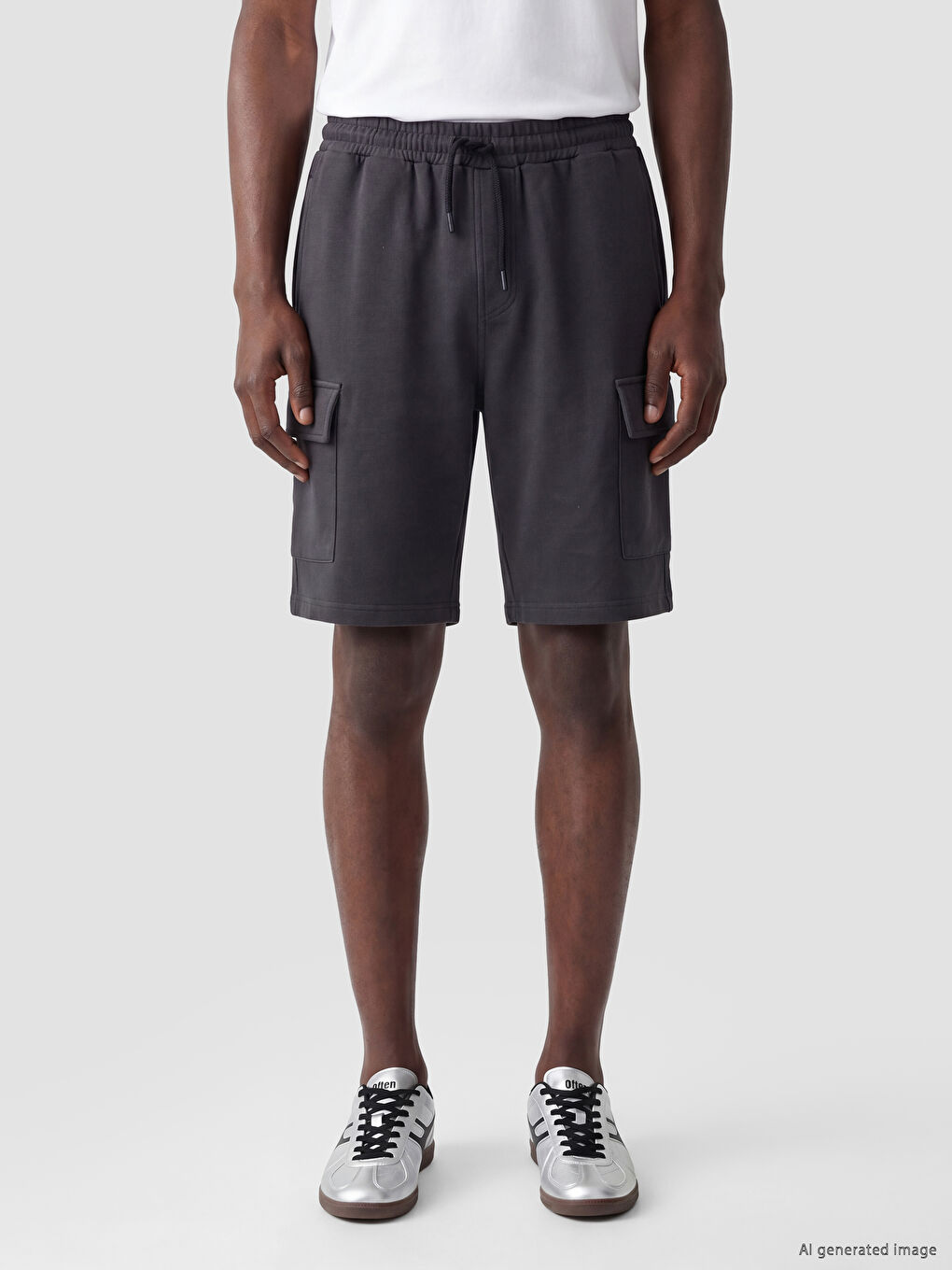 Standard Fit Men's Cargo Shorts-2