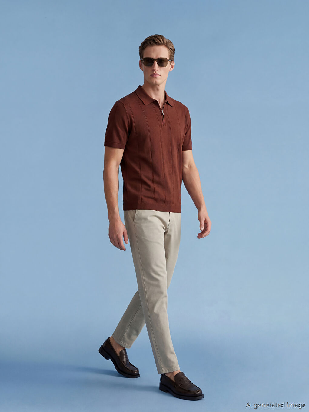 Gri Standart Fit Erkek Pantolon