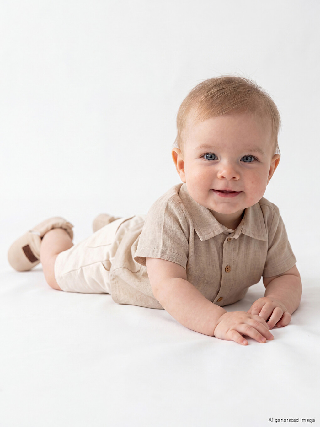 Short Sleeve Baby Boys' Shirt-1