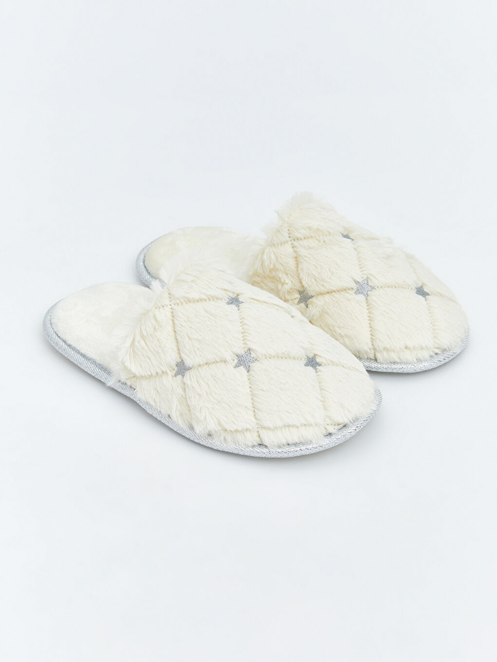 Женские плюшевые тапочки-1