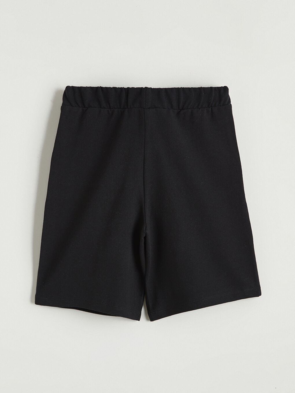 Siyah Beli Lastikli Kız Çocuk Şort-2