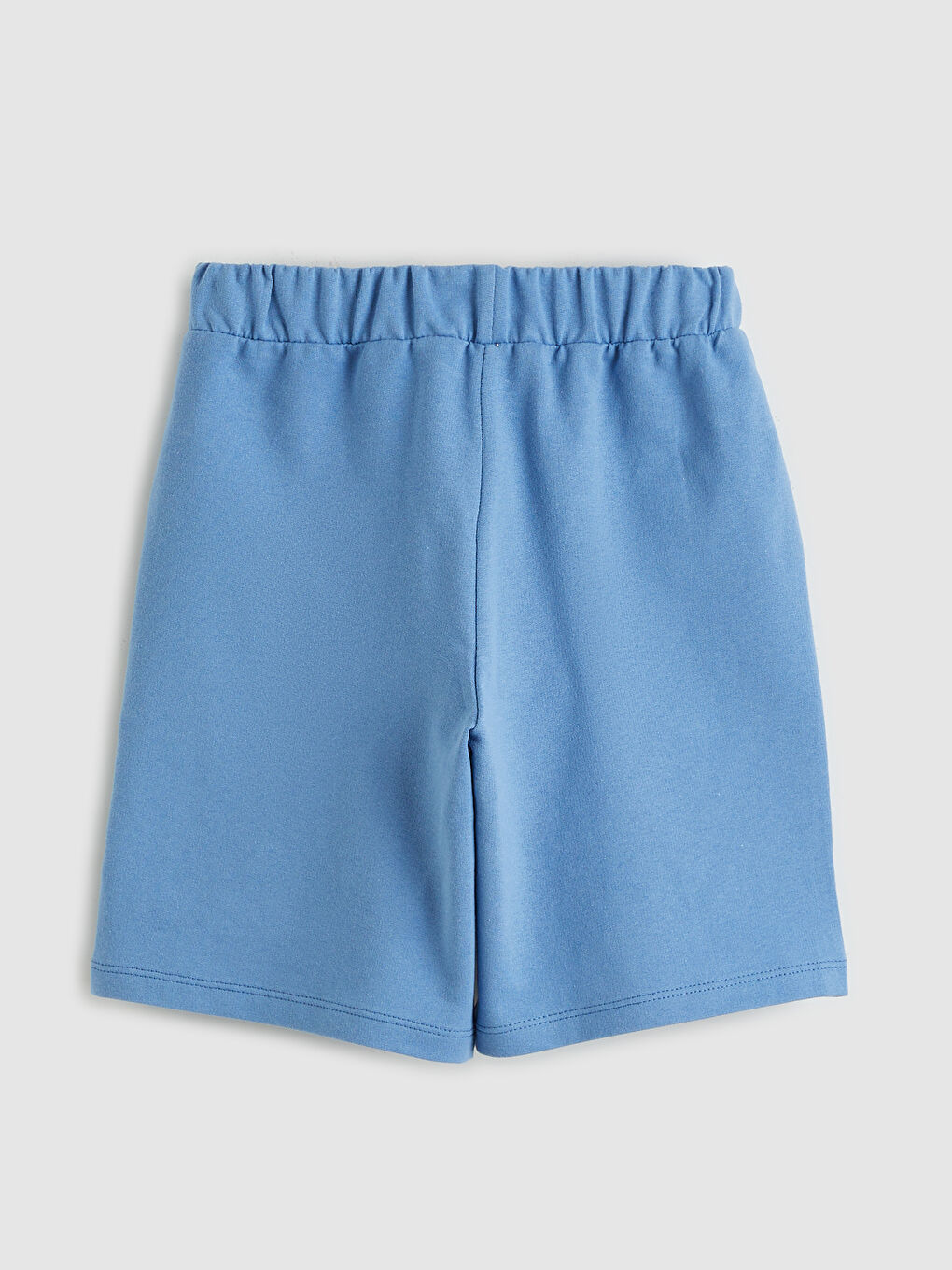 Mavi Beli Lastikli Kız Çocuk Şort-1