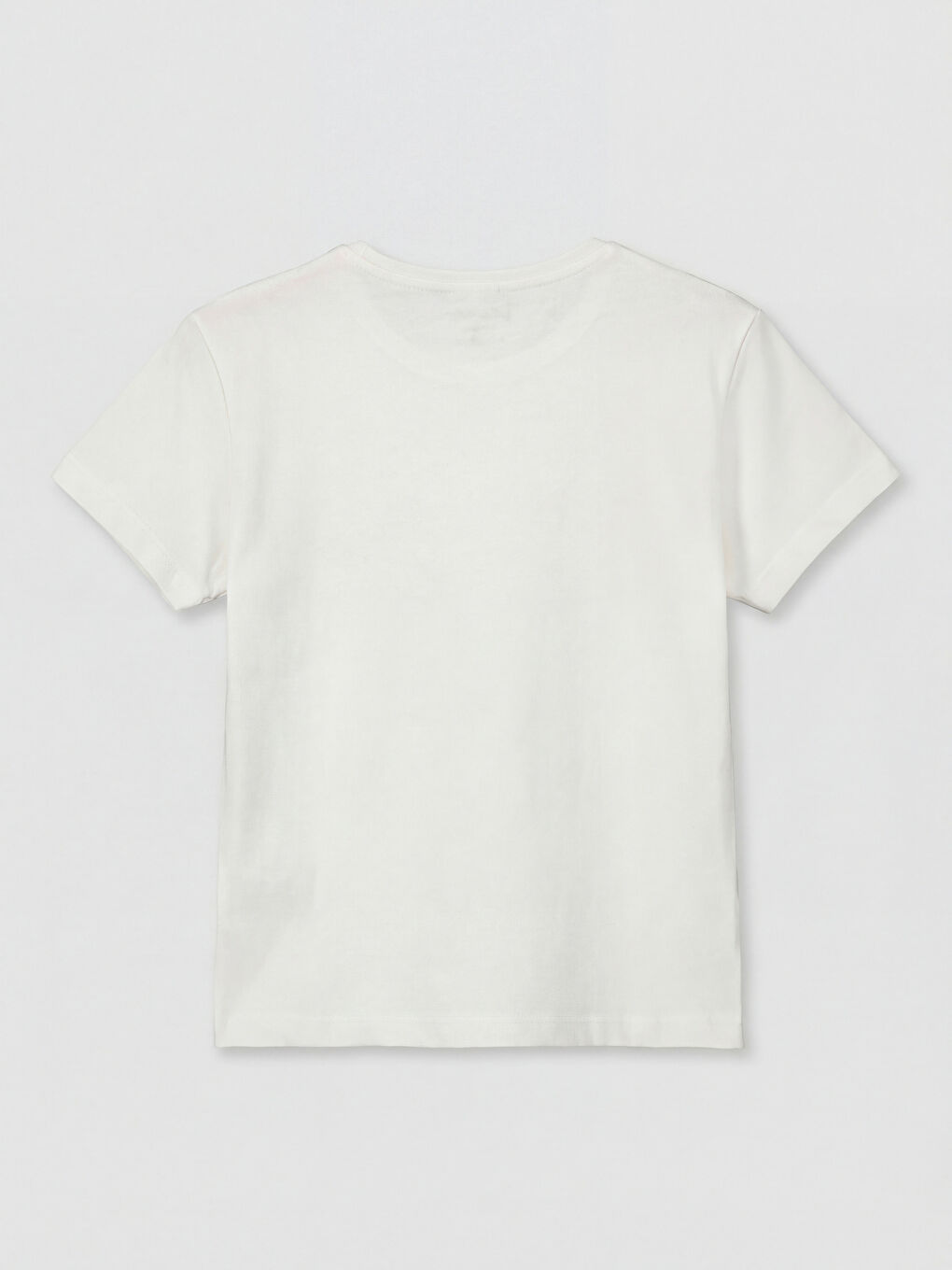 Crew Neck Printed Girls' T-Shirt-1