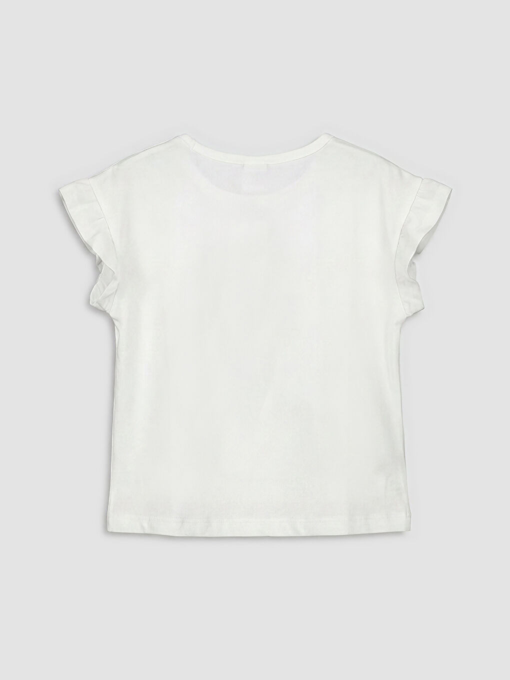 Crew Neck Printed Girls' T-Shirt-1