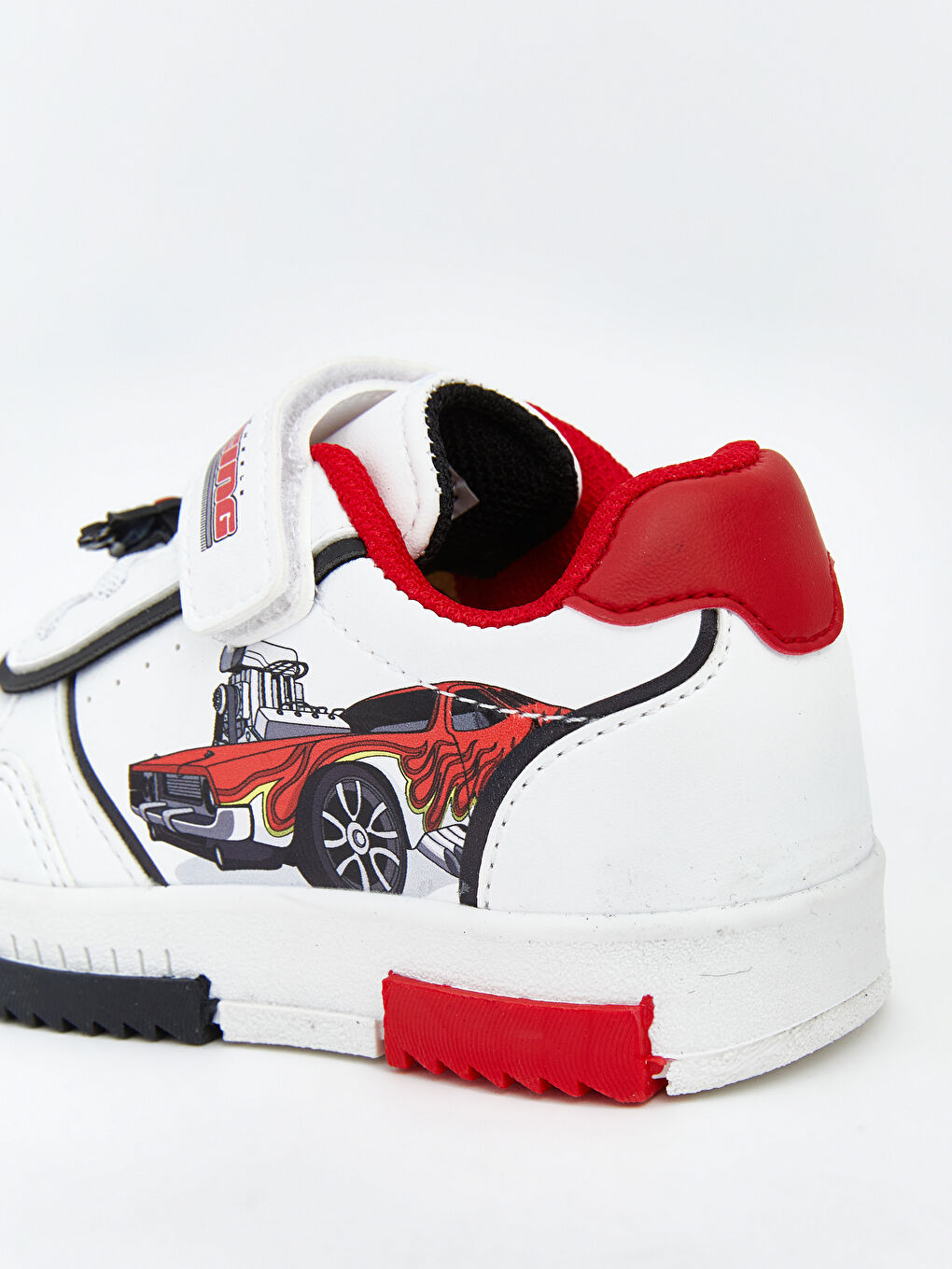 Beyaz Hot Wheels Baskılı Erkek Bebek Spor Ayakkabı-4