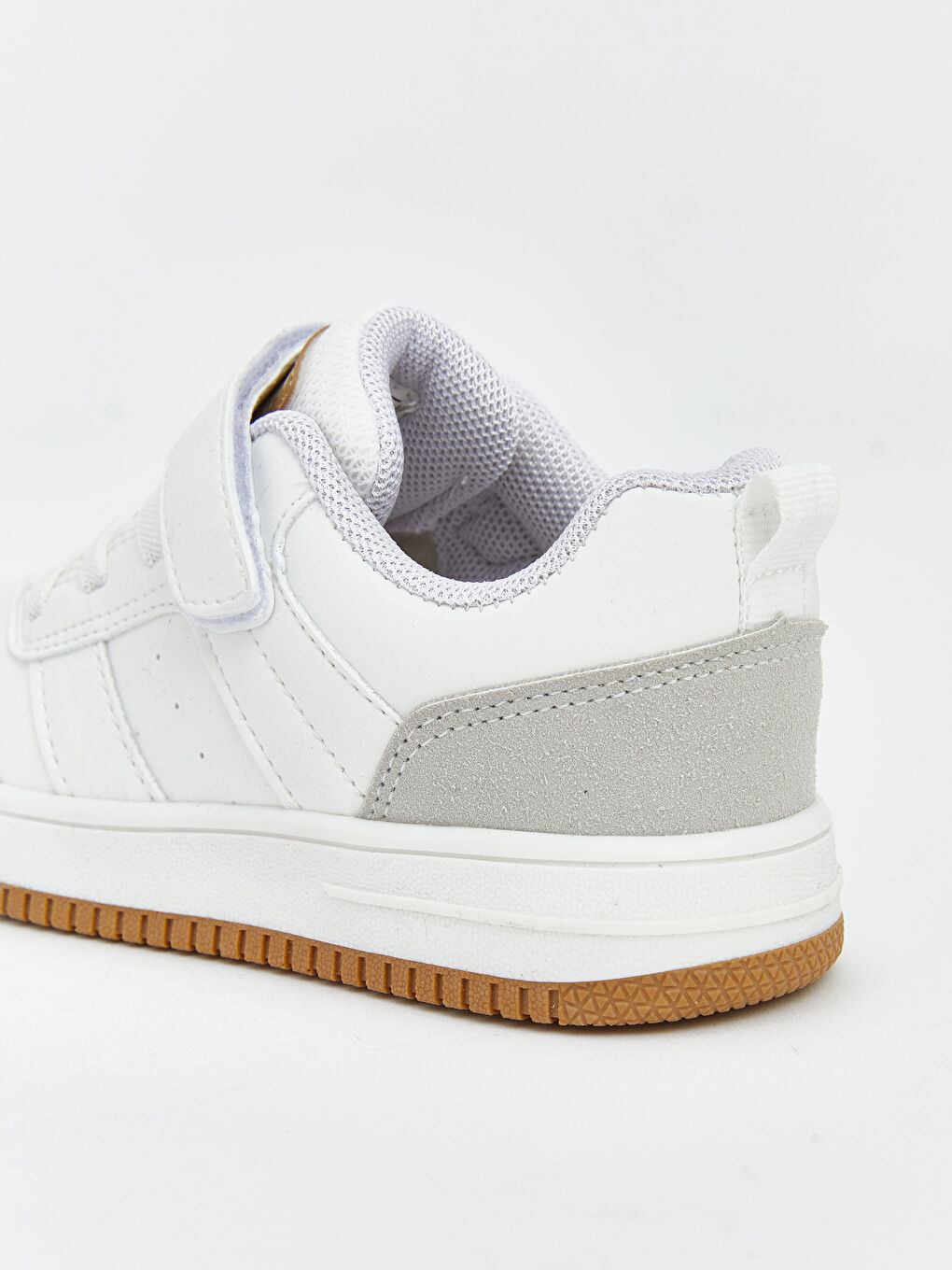 Beyaz Bağcık ve Cırt Cırtlı Erkek Bebek Spor Ayakkabı-4