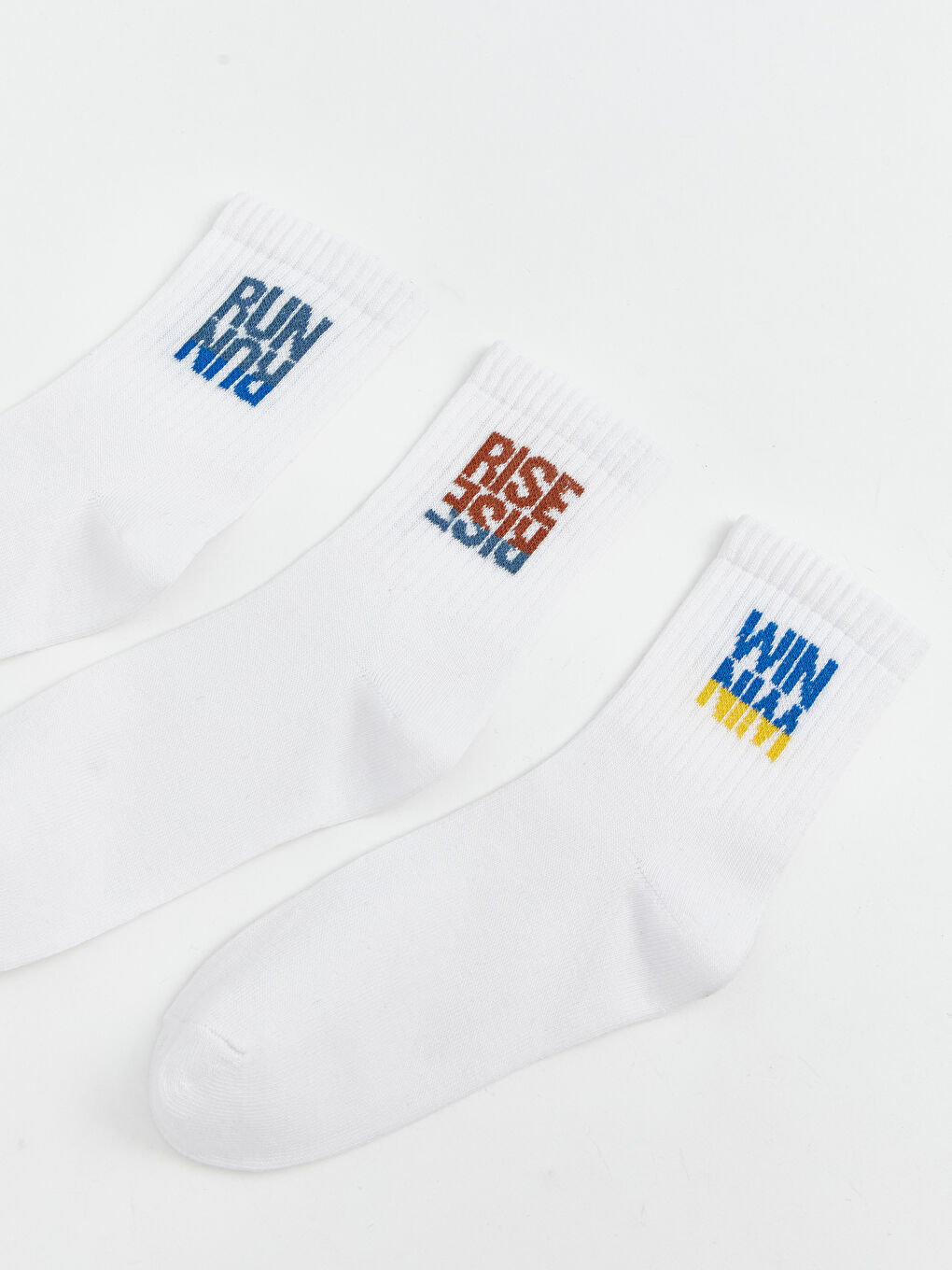 Boys' Printed Crew Socks - Set of 3-1