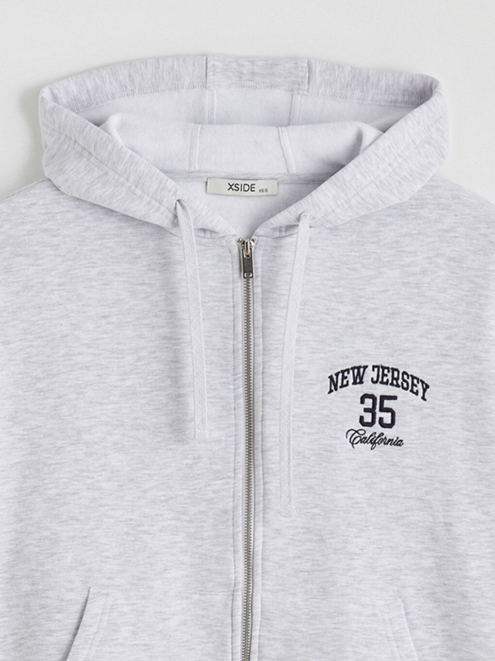 Woman GREY Zip-Up Sweatshirt-5