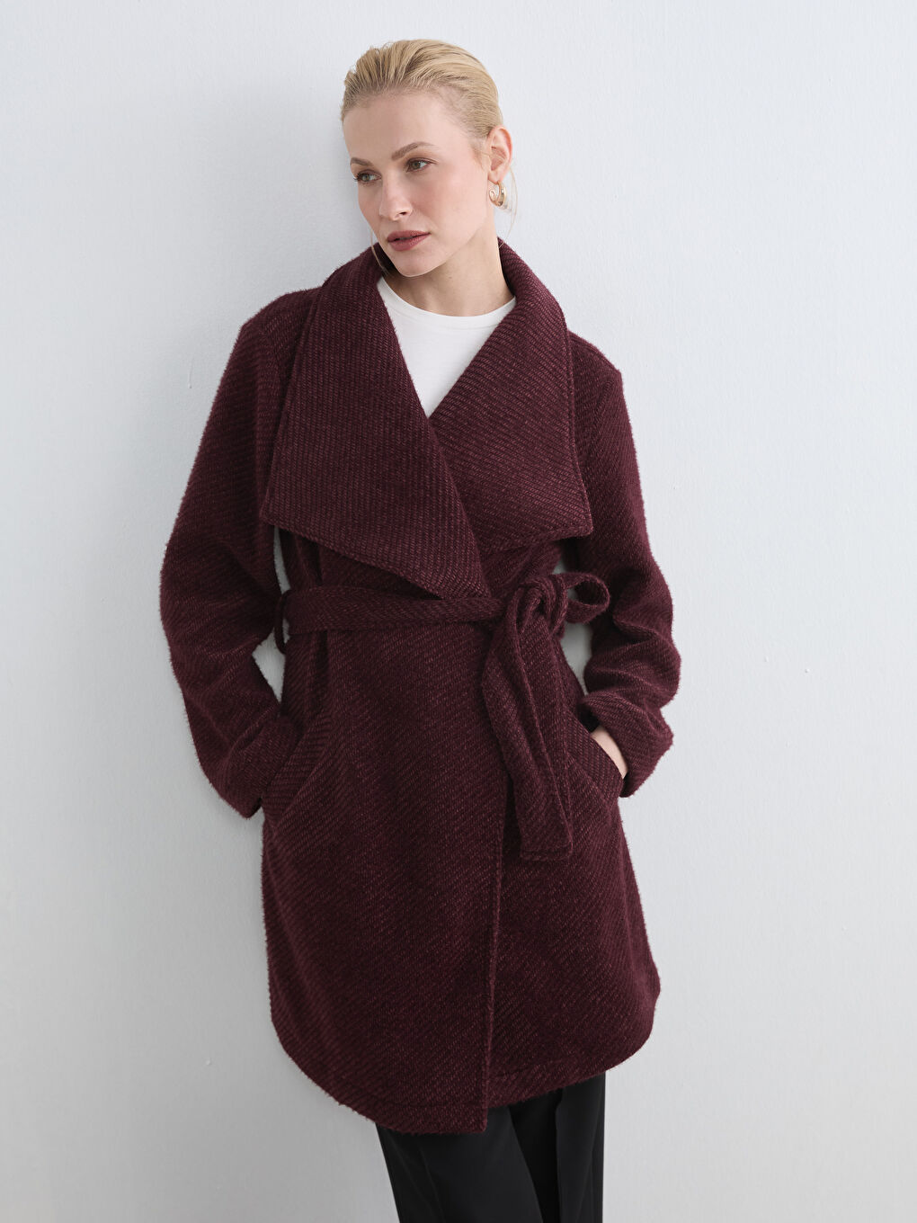 Women's Double-Breasted Wool Coat