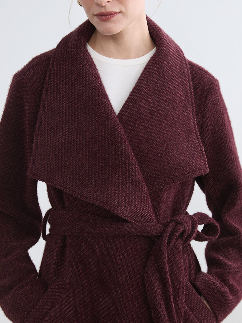 Women's Double-Breasted Wool Coat-2