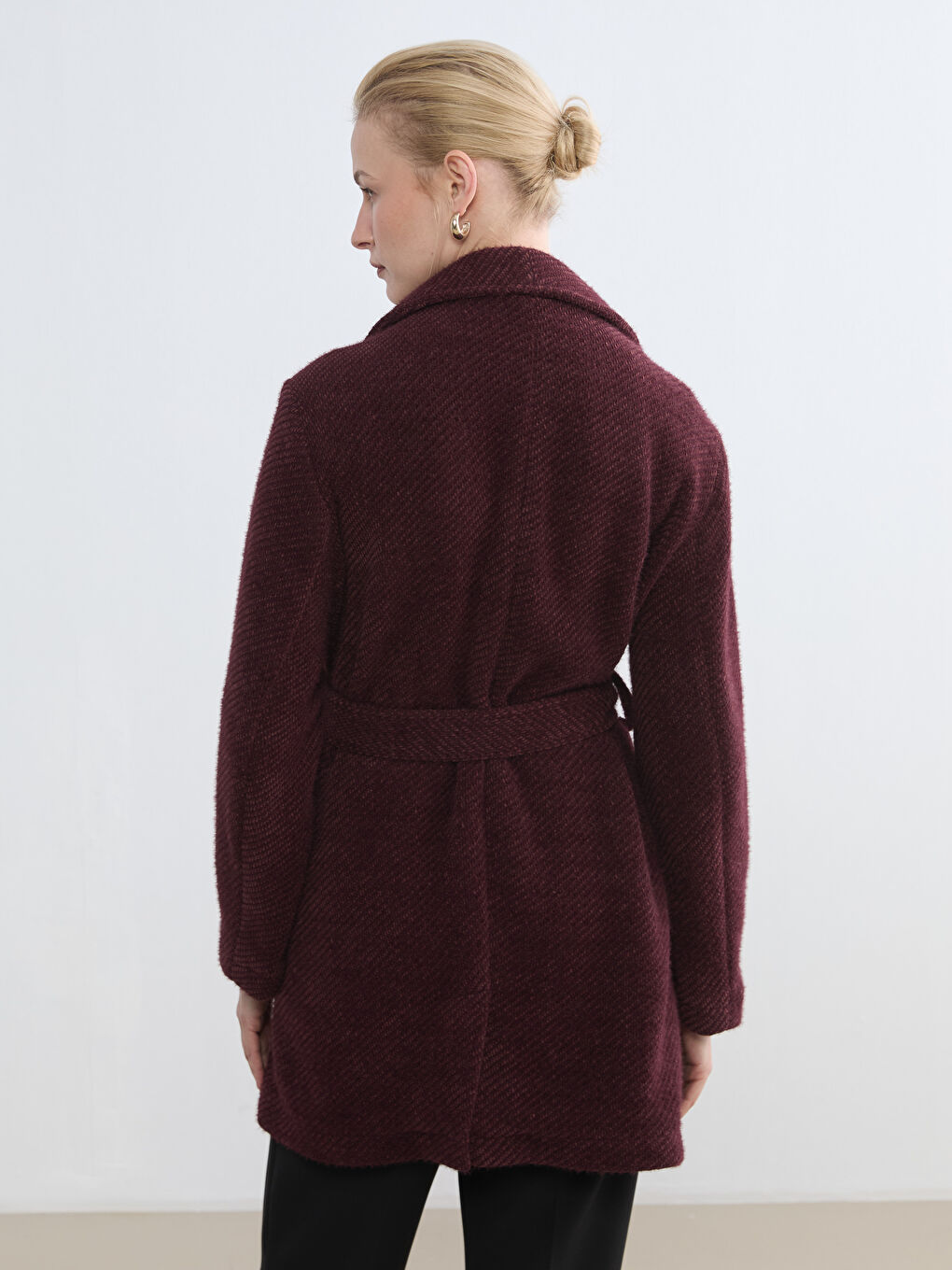 Women's Double-Breasted Wool Coat-3