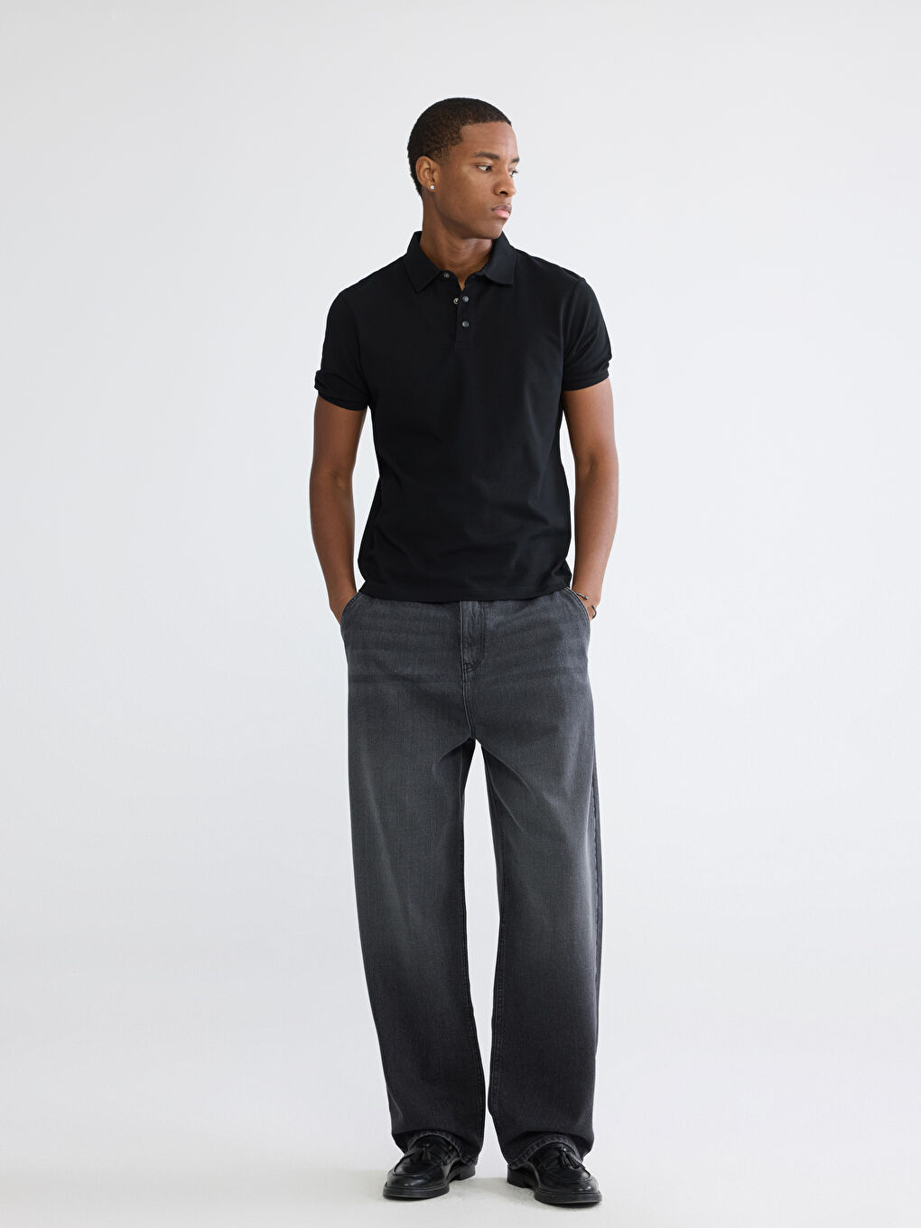 Мужчины Антрацитовый Джинсы